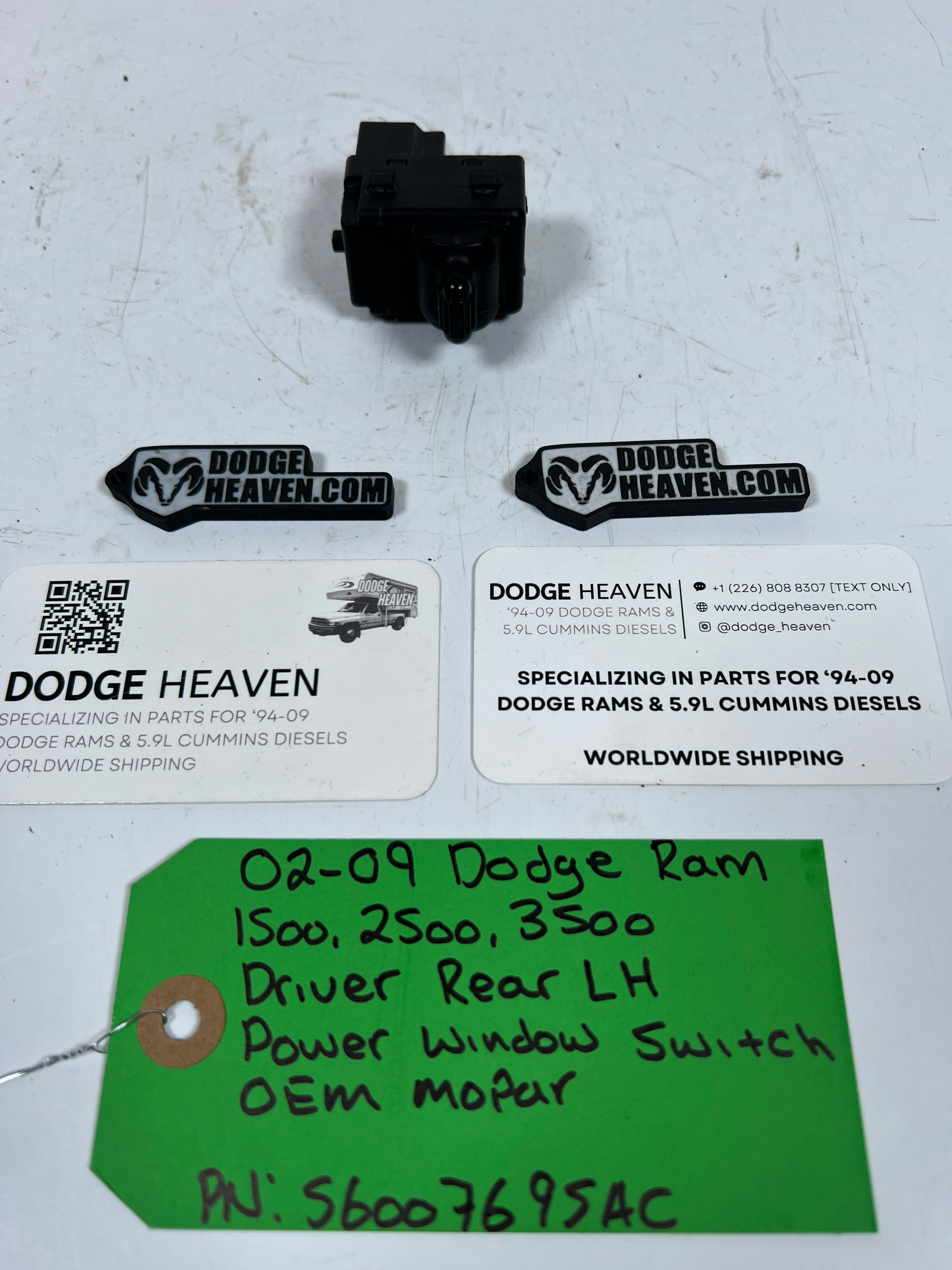 2002-2009 Dodge Ram 1500-3500 Driver Rear Power Window Switch