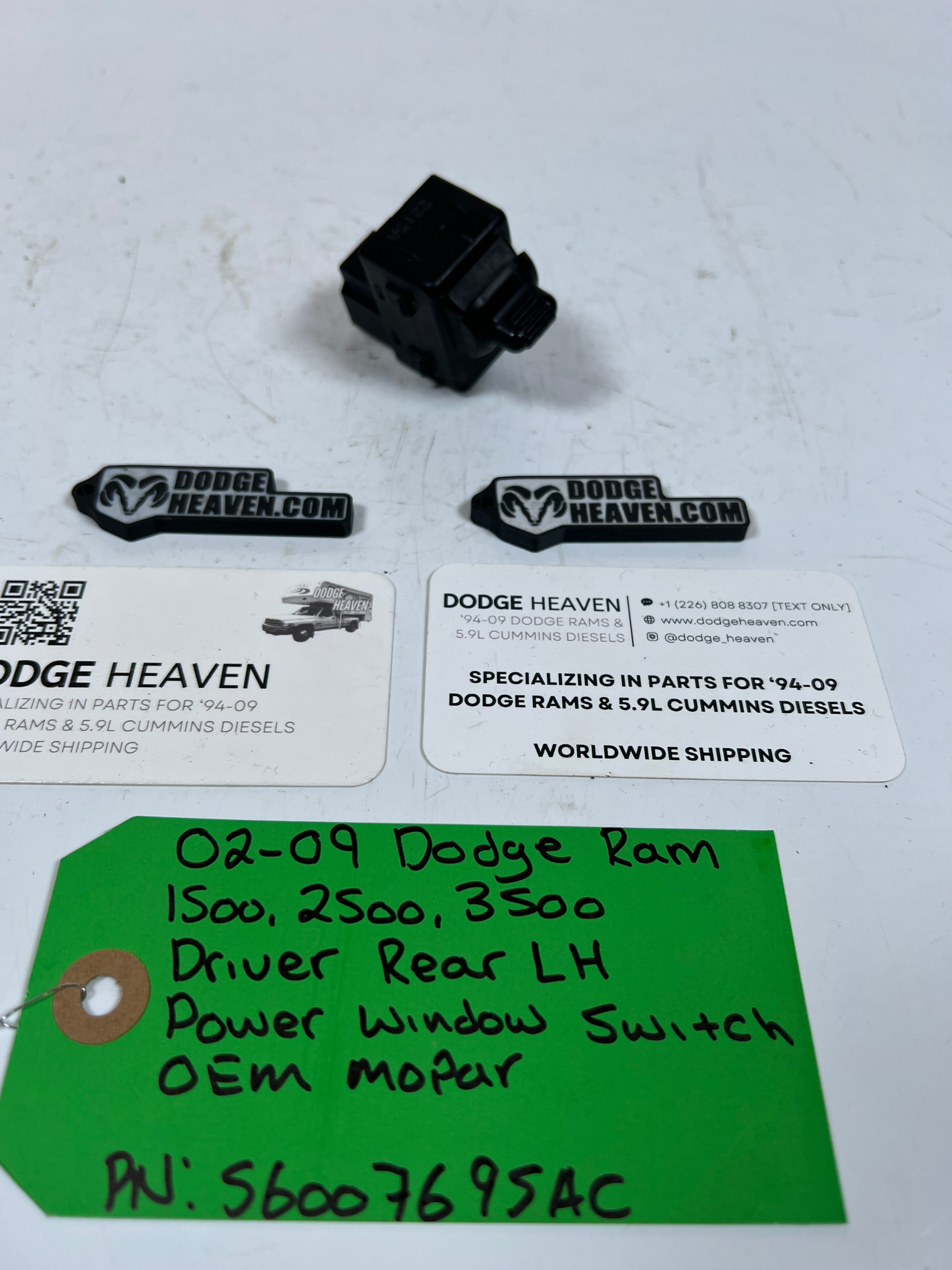 2002-2009 Dodge Ram 1500-3500 Driver Rear Power Window Switch