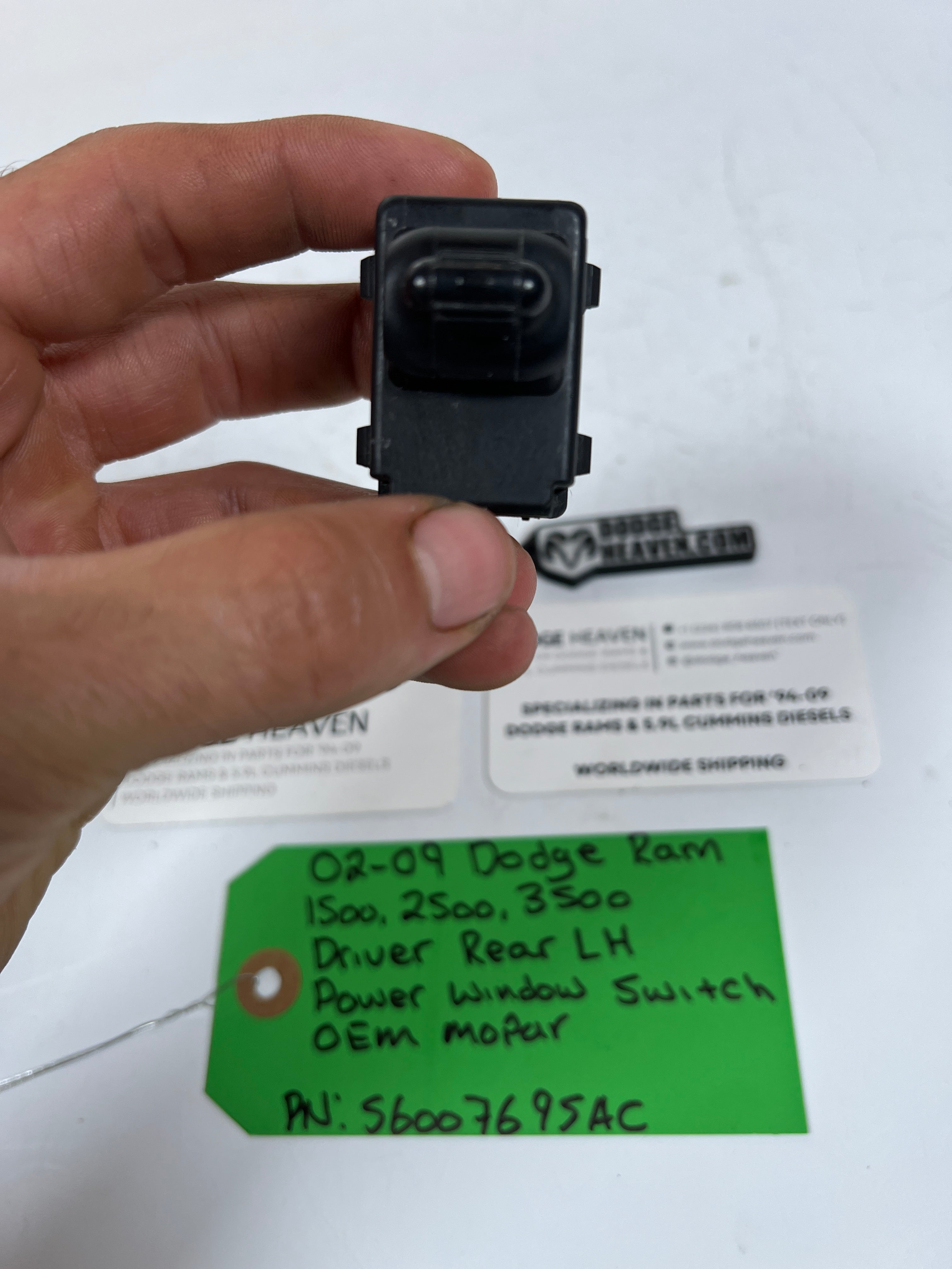 2002-2009 Dodge Ram 1500-3500 Driver Rear Power Window Switch