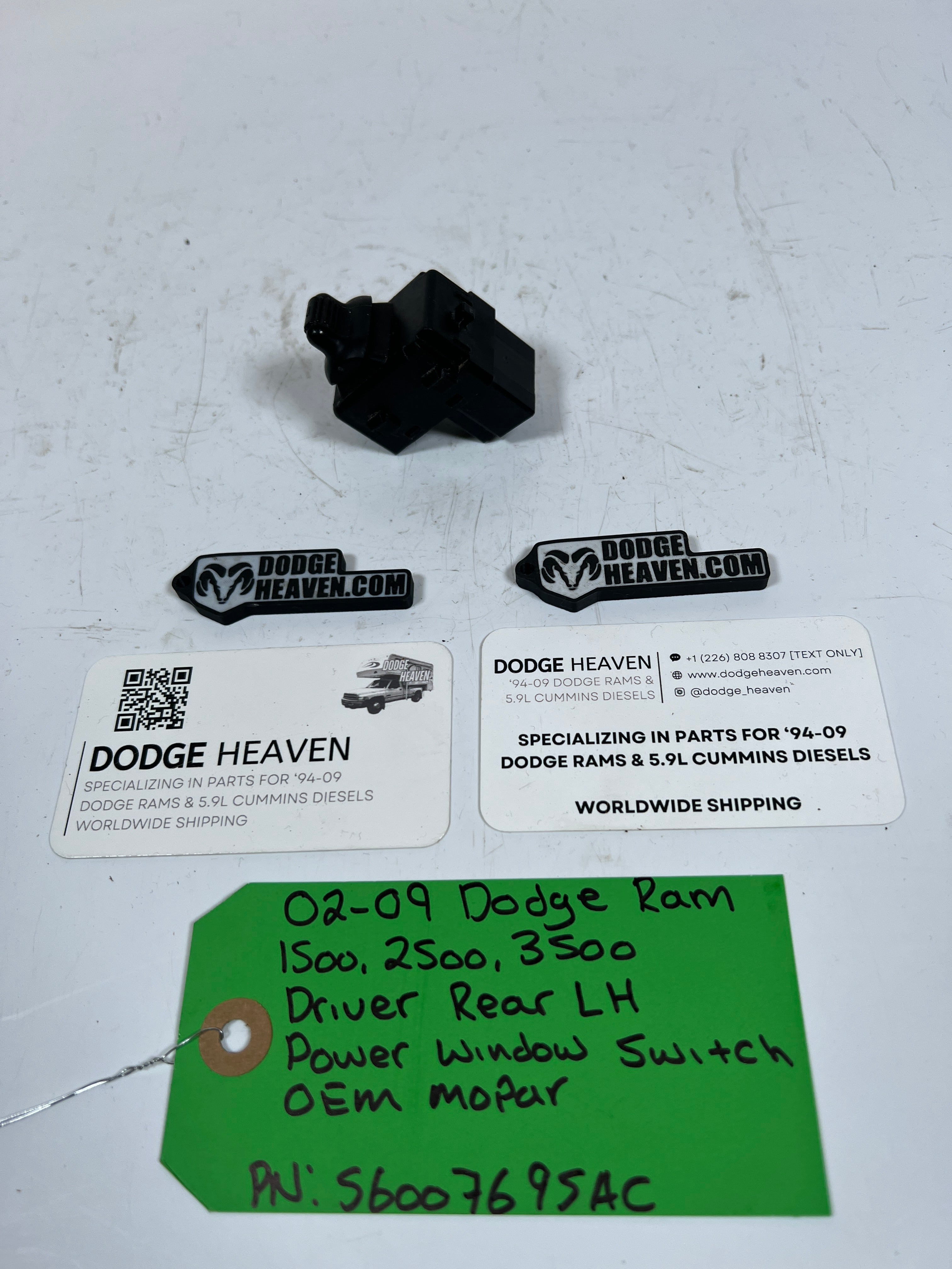 2002-2009 Dodge Ram 1500-3500 Driver Rear Power Window Switch