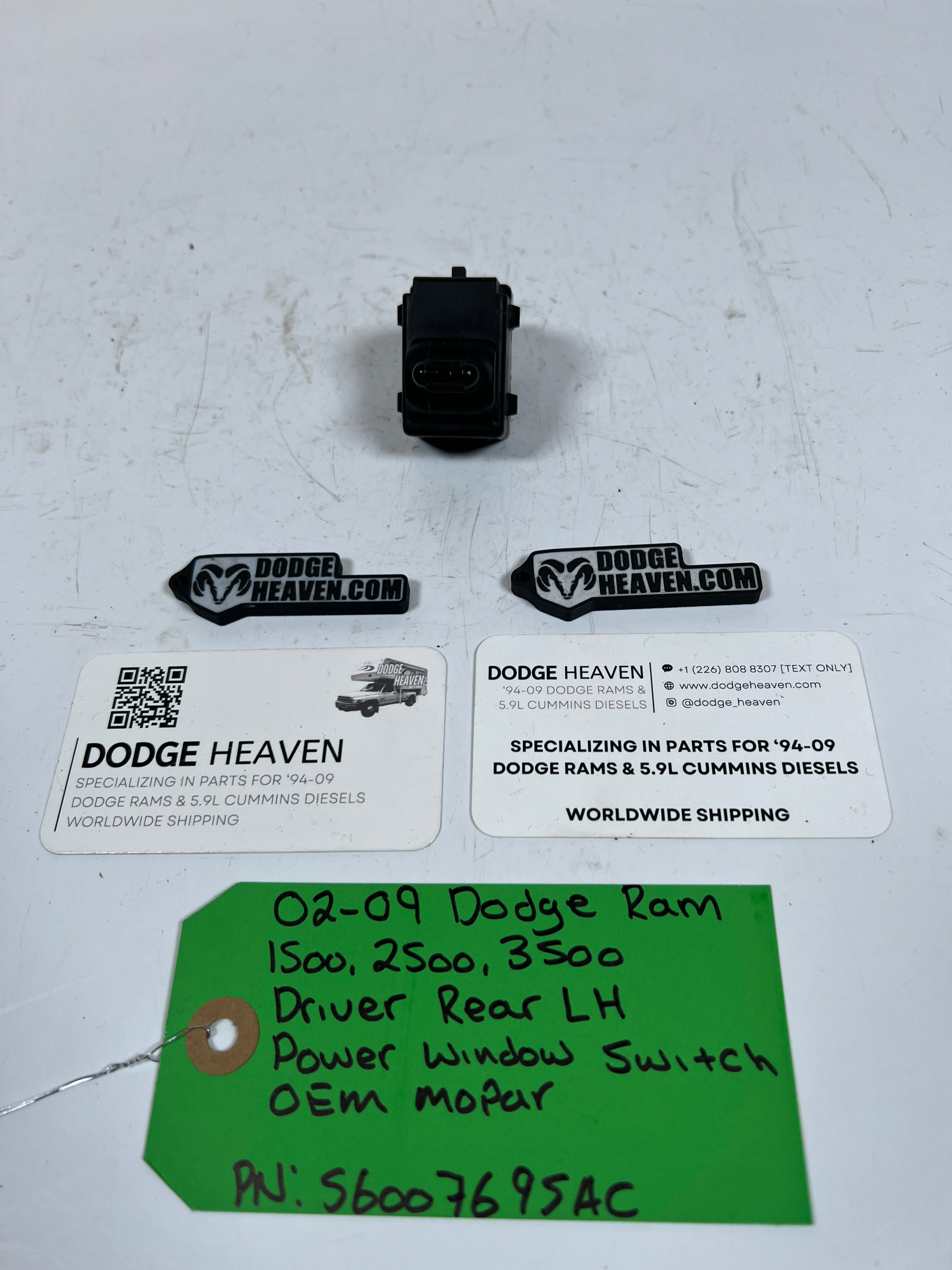 2002-2009 Dodge Ram 1500-3500 Driver Rear Power Window Switch