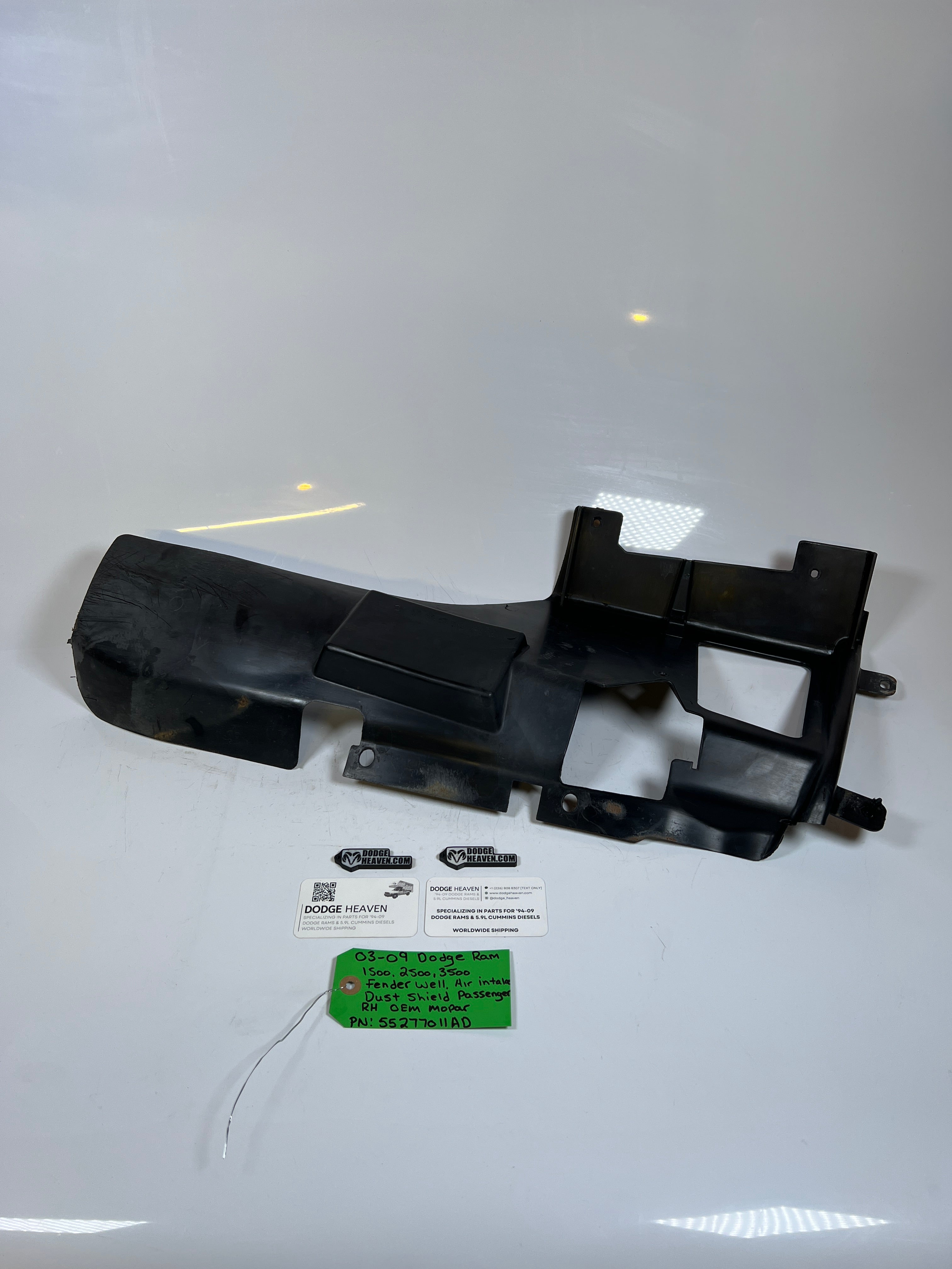 2003-2009 Dodge Ram 1500-3500 Fender Air Intake Dust Sheild RH