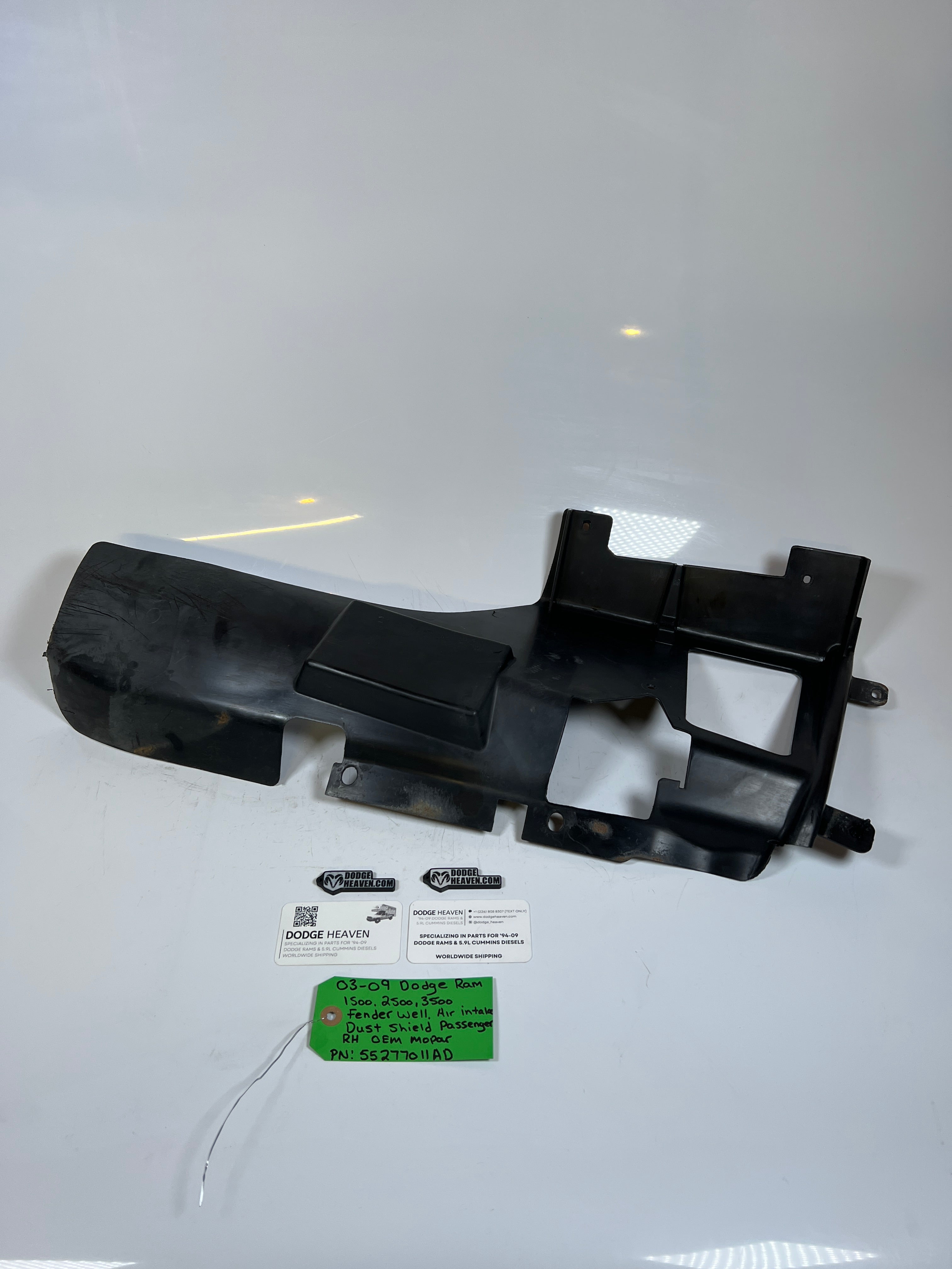 2003-2009 Dodge Ram 1500-3500 Fender Air Intake Dust Sheild RH