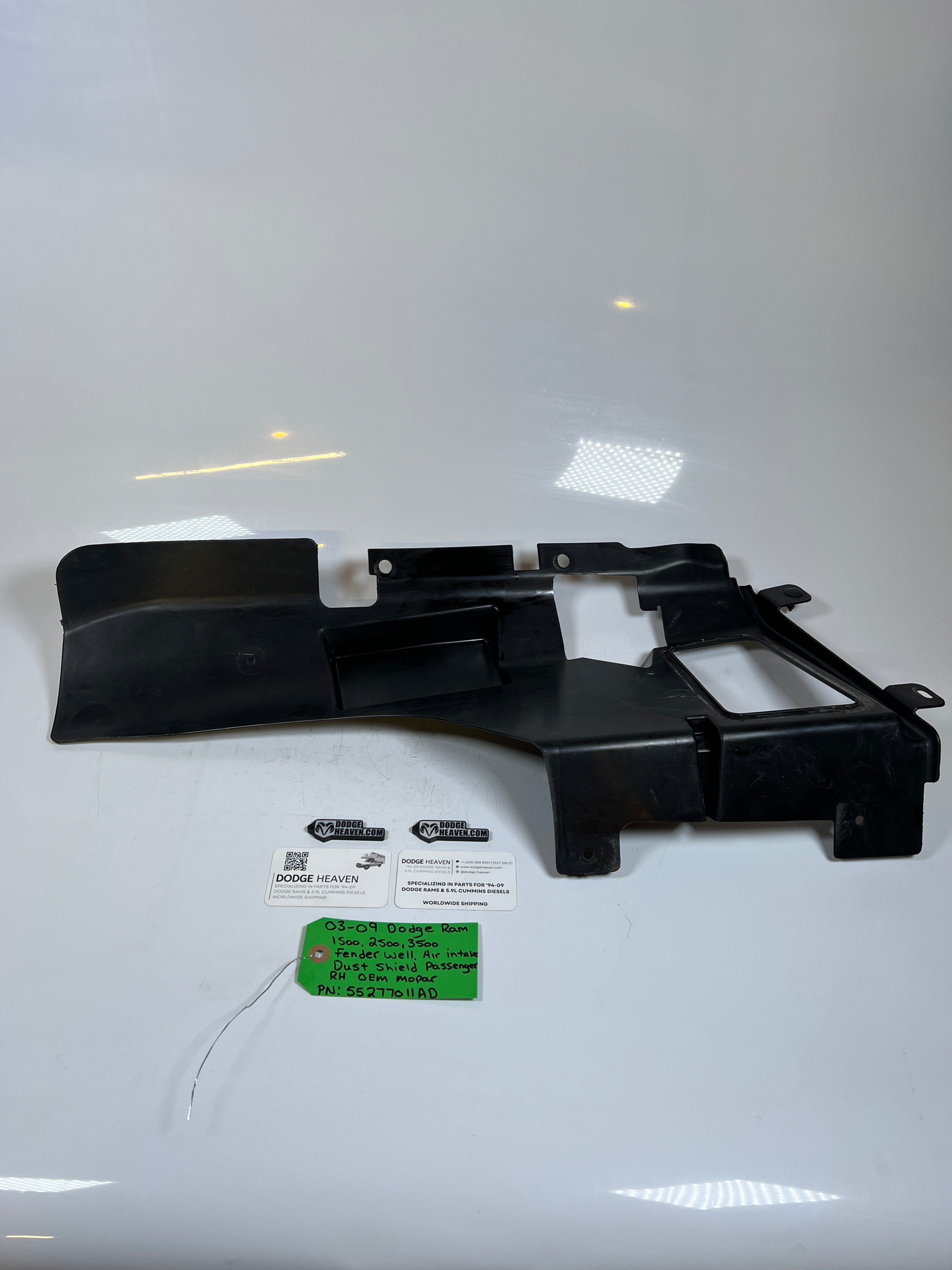 2003-2009 Dodge Ram 1500-3500 Fender Air Intake Dust Sheild RH