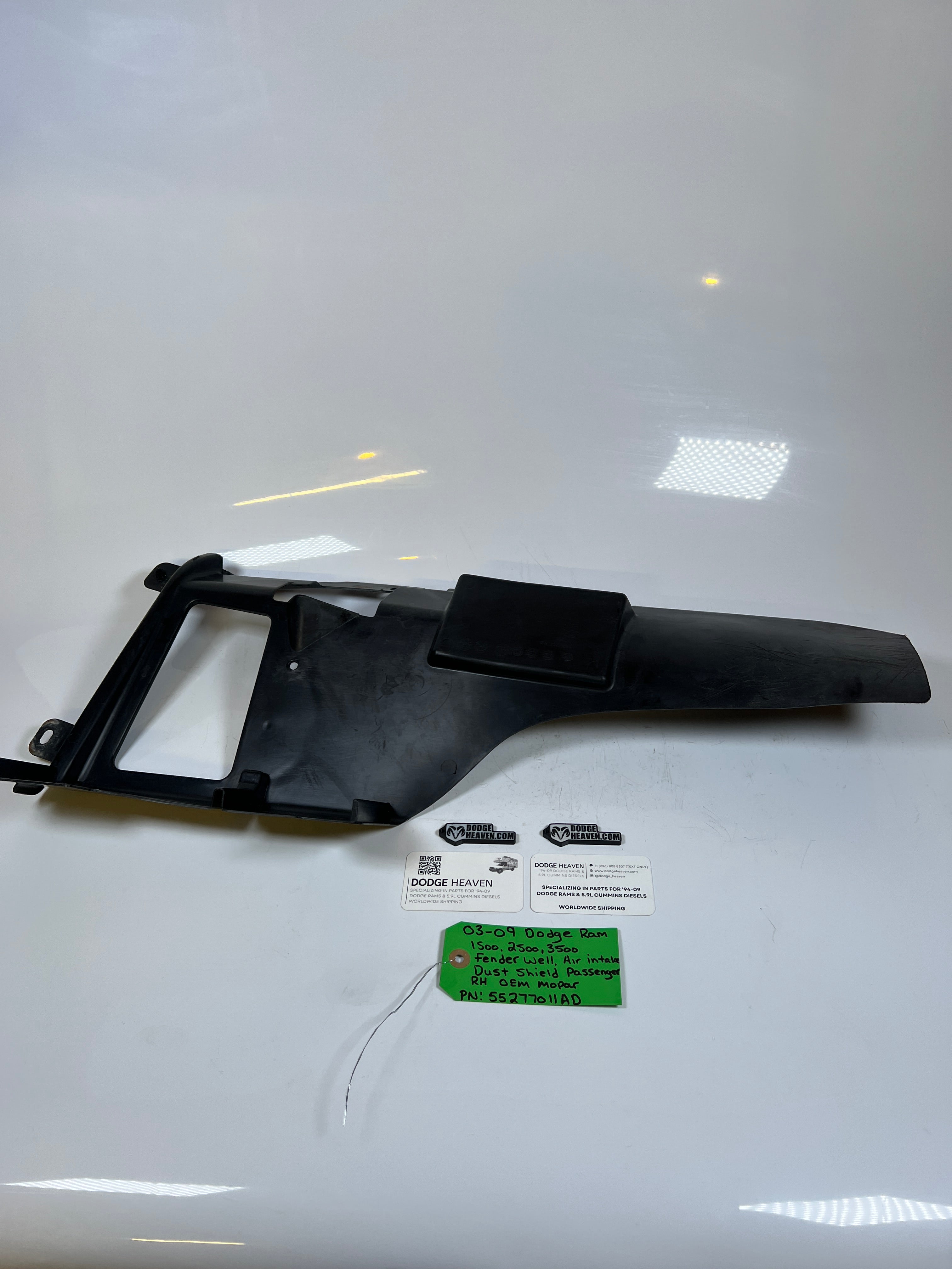 2003-2009 Dodge Ram 1500-3500 Fender Air Intake Dust Sheild RH
