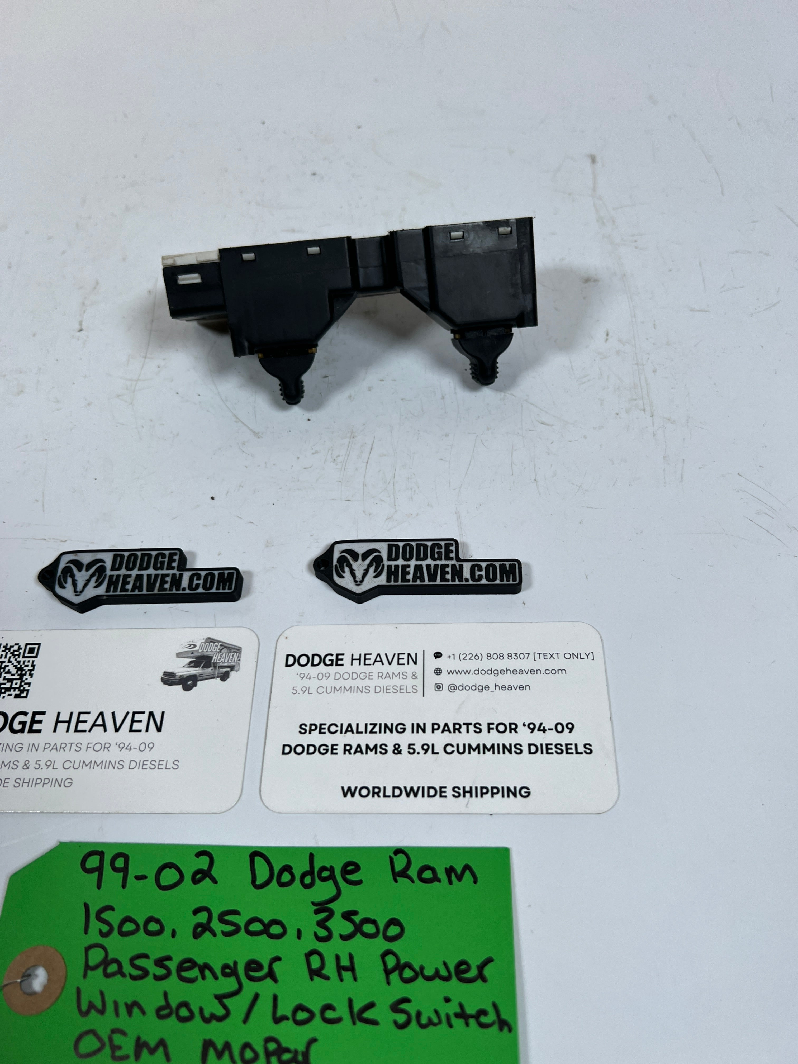 1999-2002 Dodge Ram 1500-3500 Passenger Power Window / Lock Switch