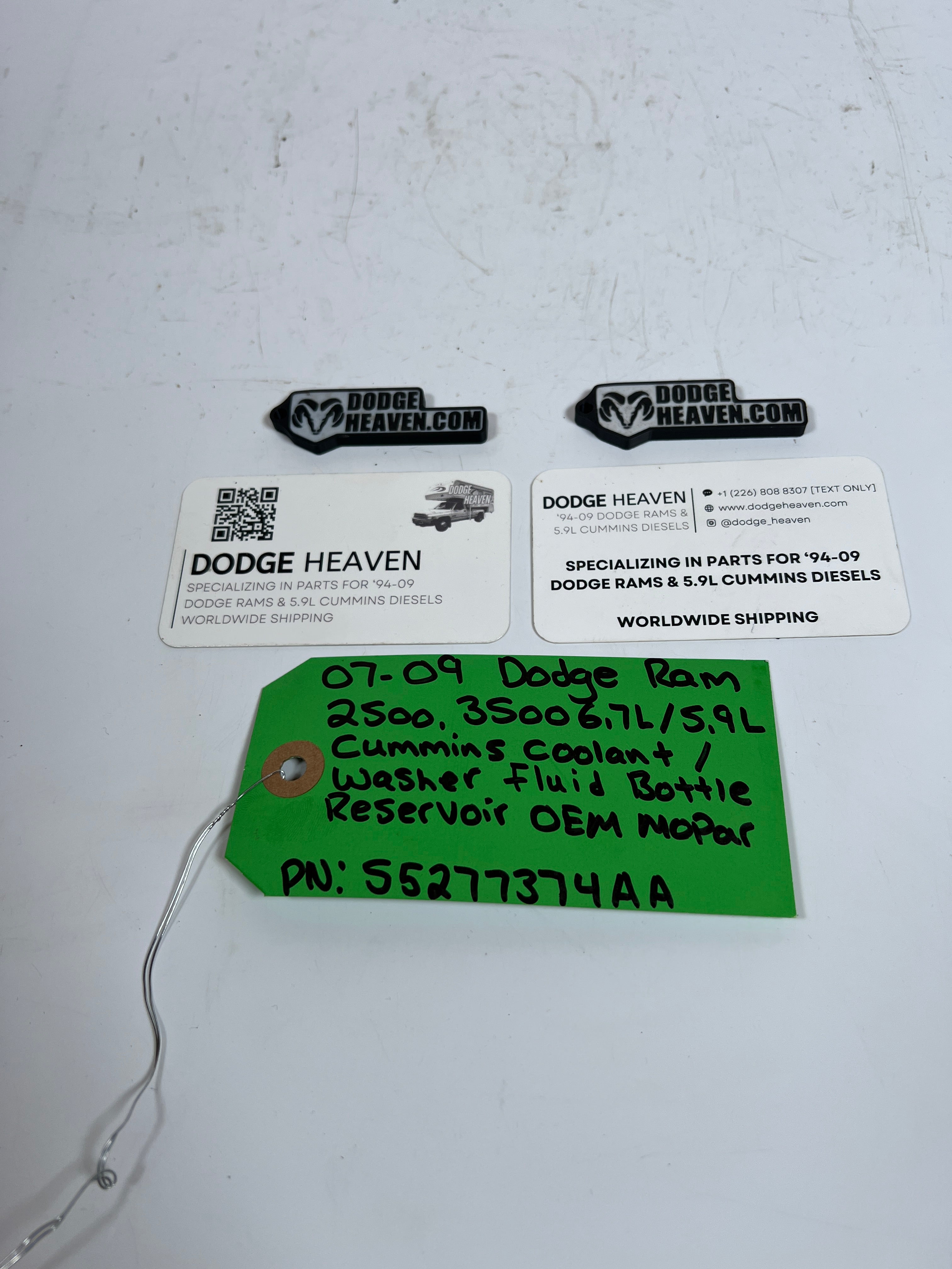 2007-2009 Dodge Ram 6.7L / 5.9L Cummins Washer / Coolant Reservoir