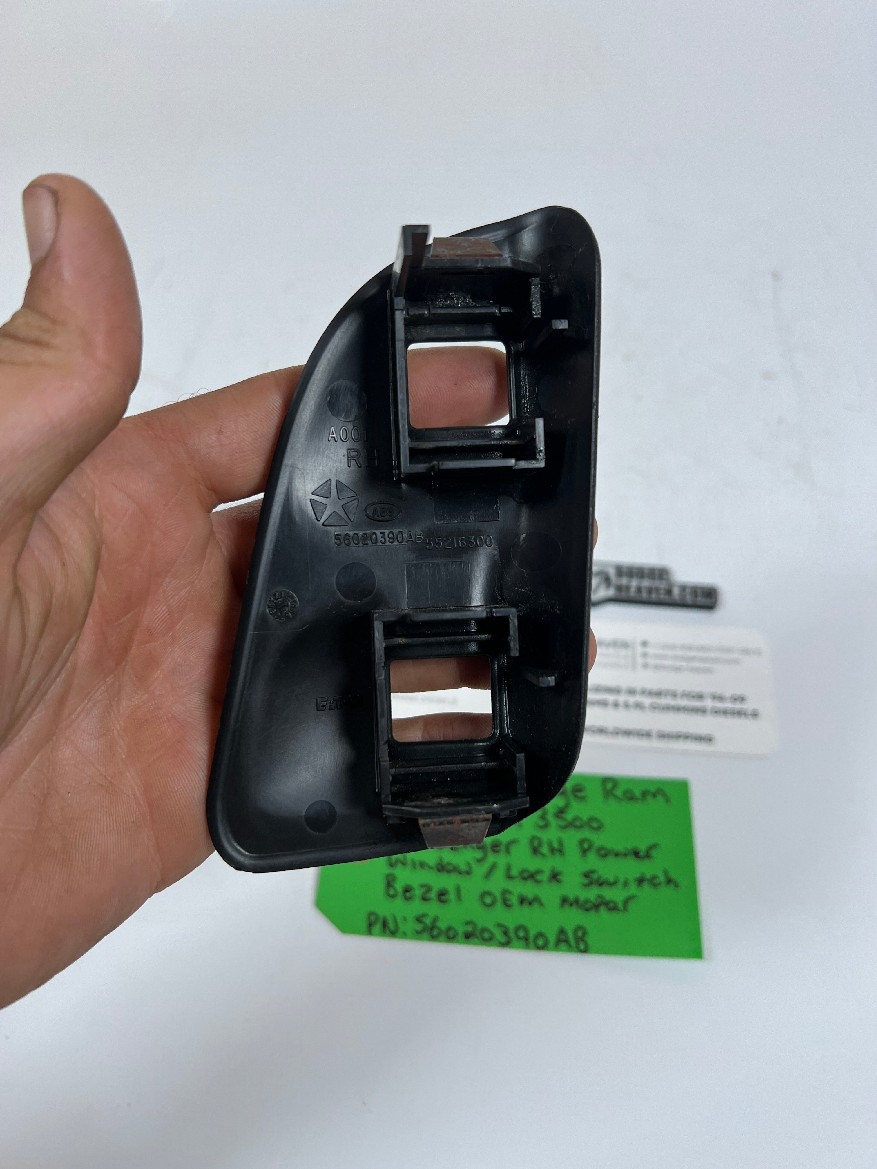 1994-2002 Dodge Ram 1500-3500 Passenger Power Window / Lock Switch Bezel