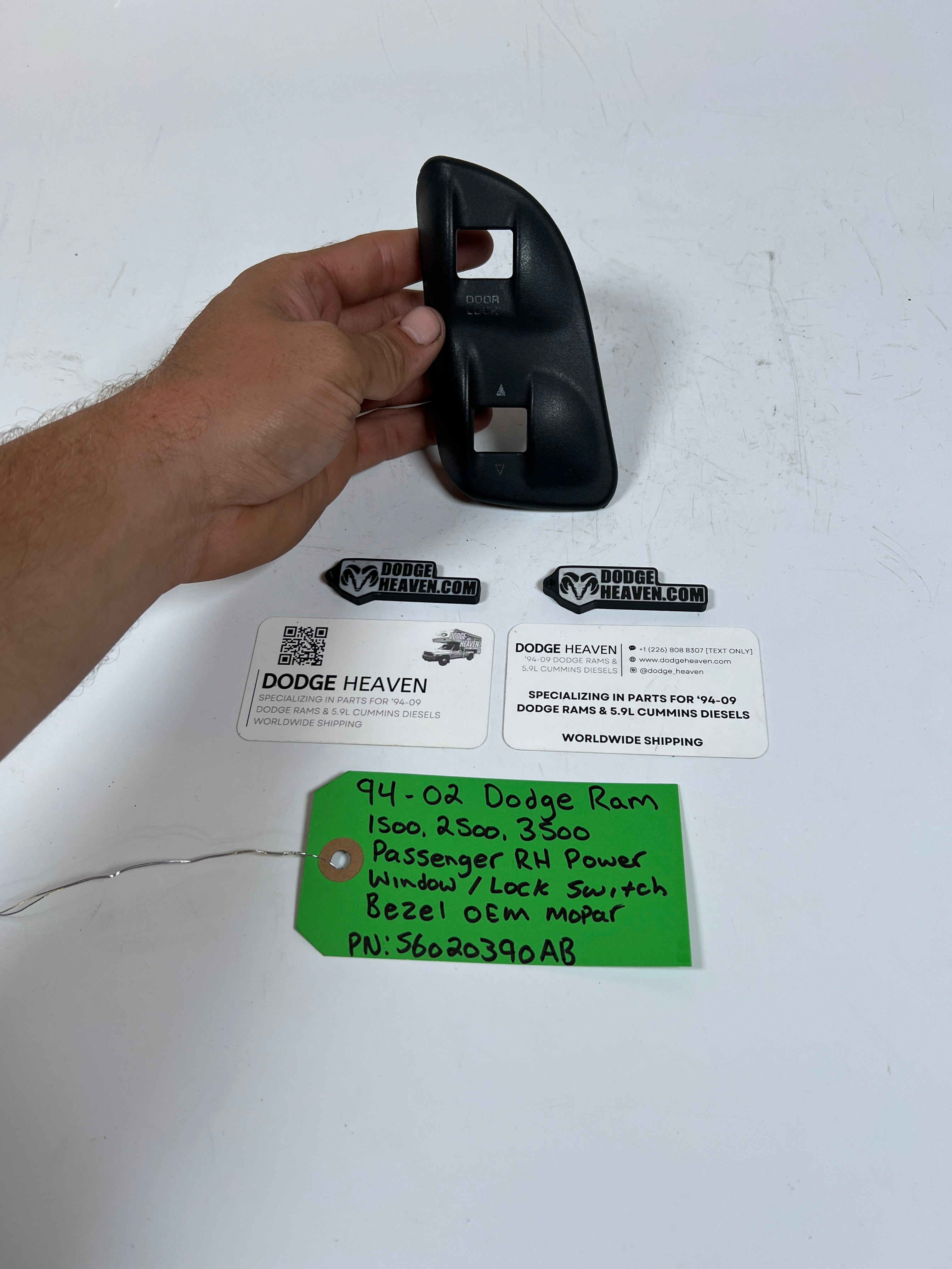 1994-2002 Dodge Ram 1500-3500 Passenger Power Window / Lock Switch Bezel