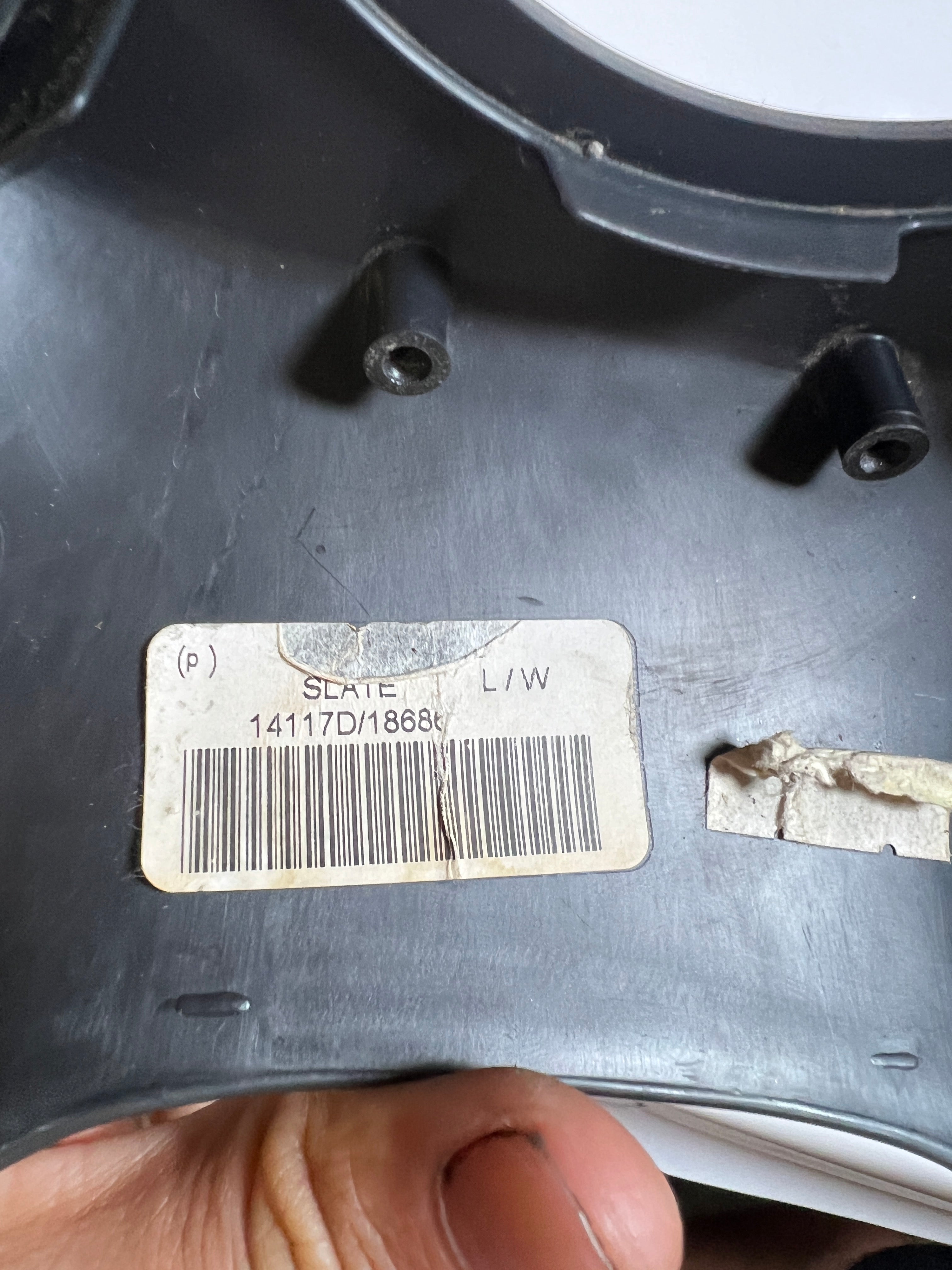 2002-2003 Dodge Ram 1500-3500 Steering Wheel back Trim Cover Dark Grey