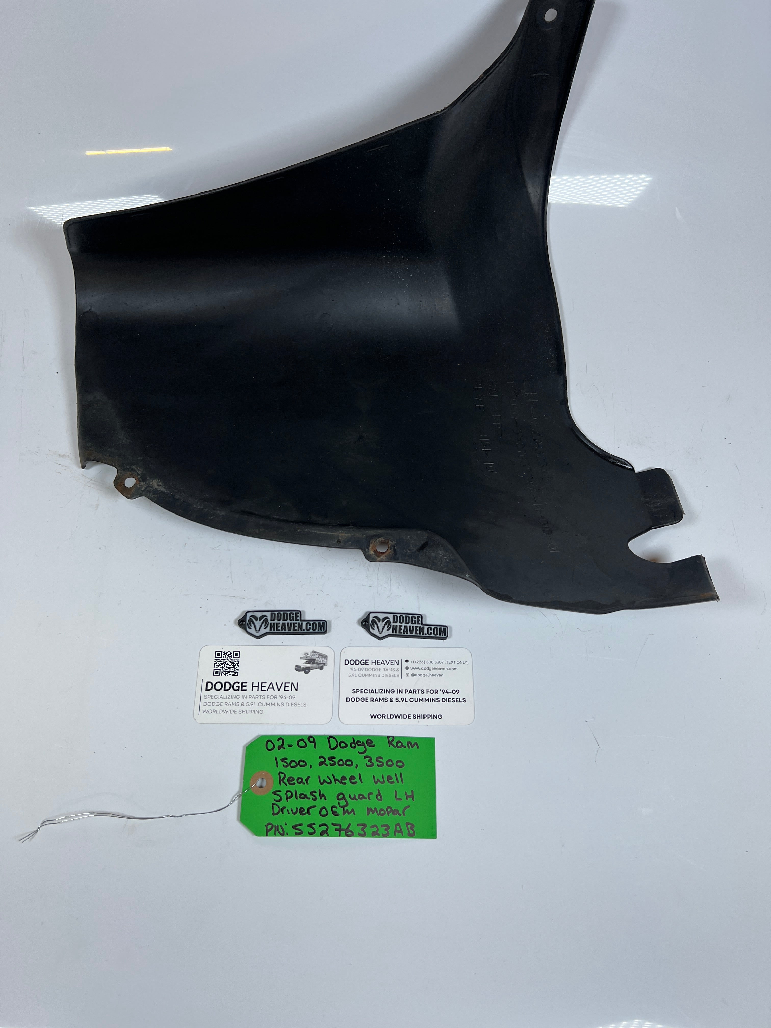 2002-2009 Dodge Ram 1500-3500 Rear Wheel Well Splash Guard Driver