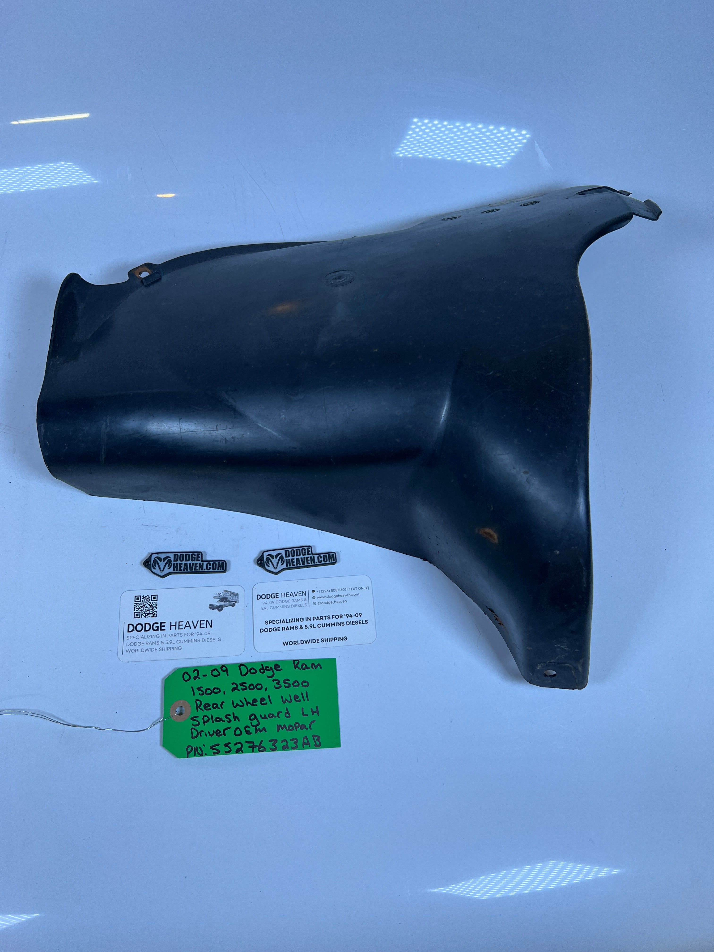 2002-2009 Dodge Ram 1500-3500 Rear Wheel Well Splash Guard Driver