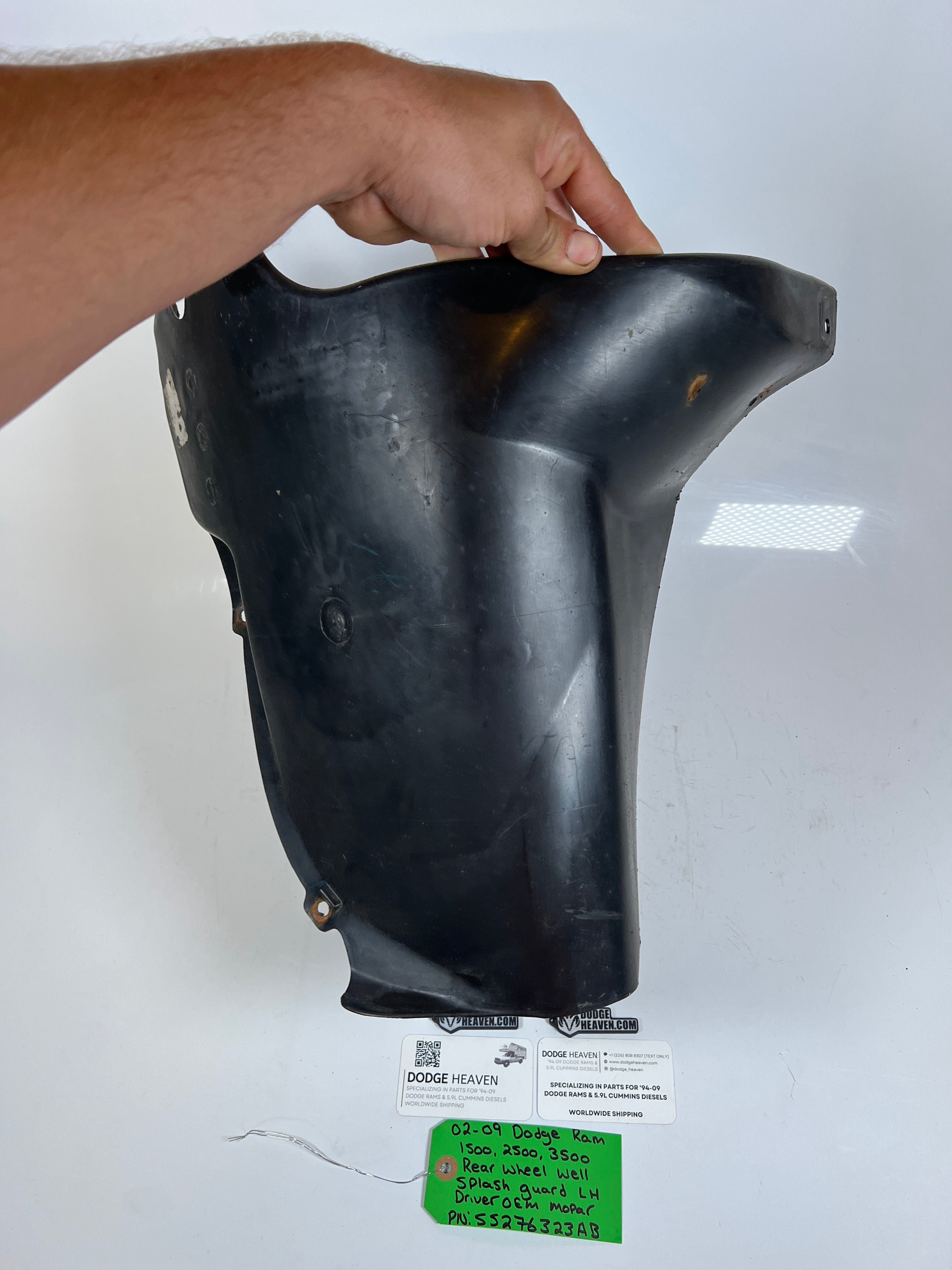 2002-2009 Dodge Ram 1500-3500 Rear Wheel Well Splash Guard Driver