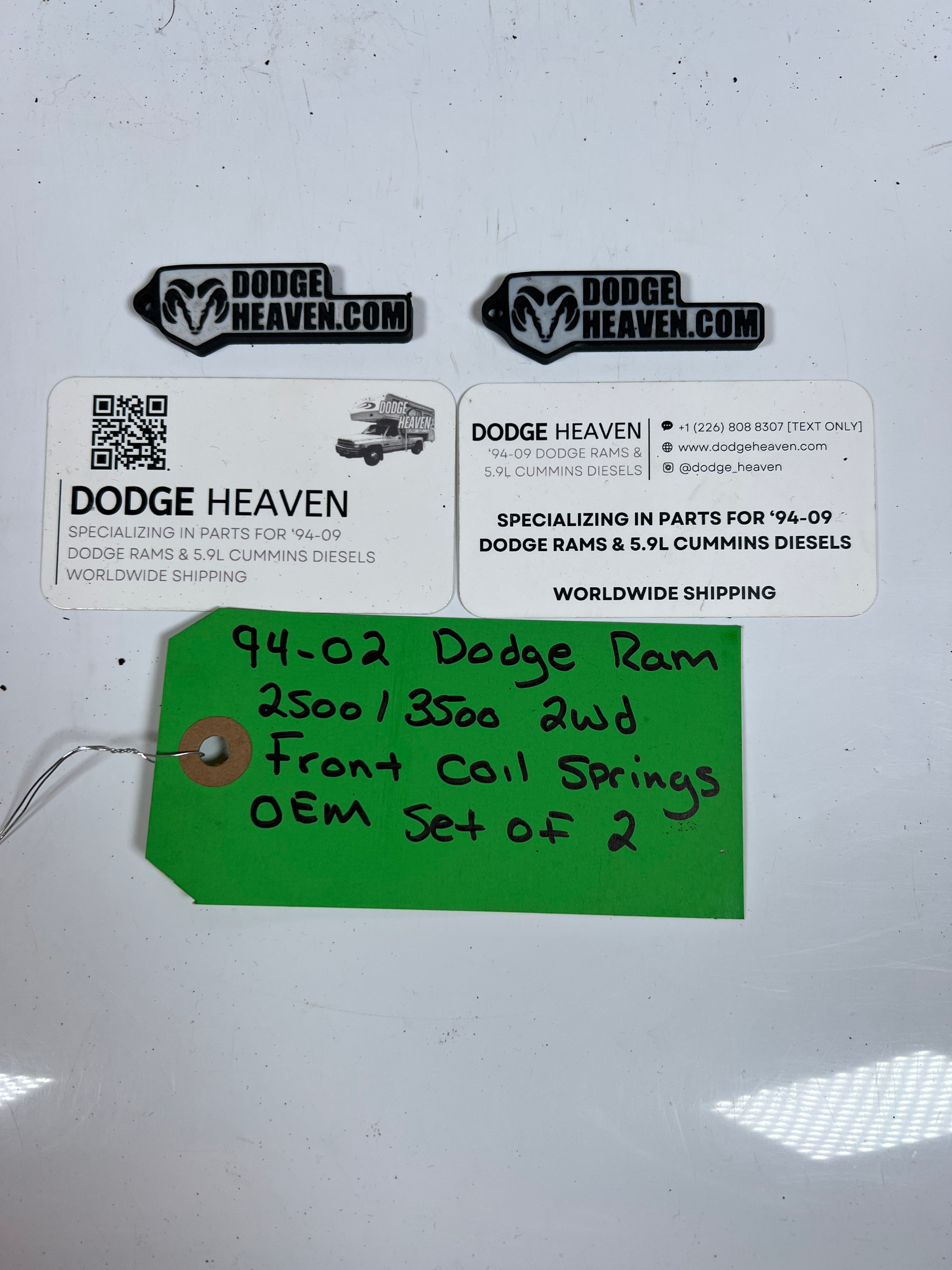 1994-2002 Dodge Ram 2500-3500 2WD Front Coil Springs