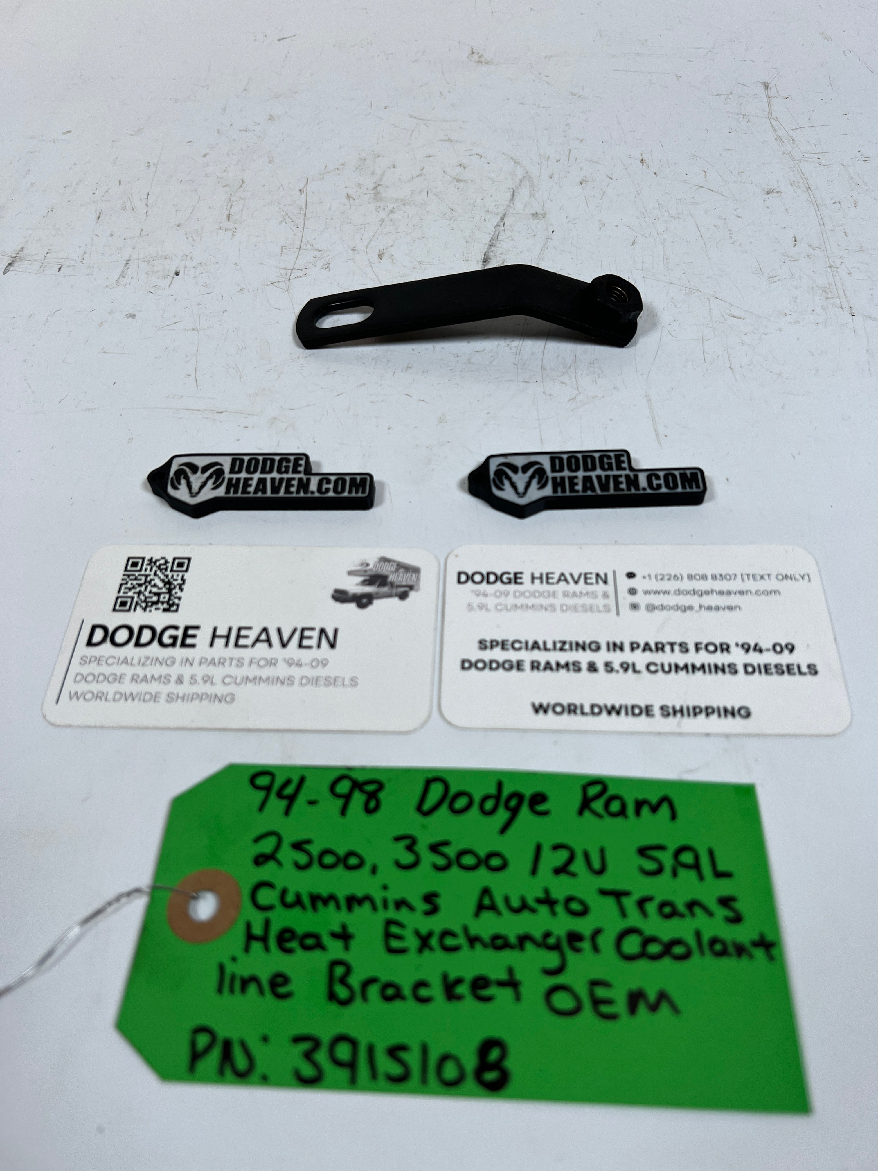 1994-1998 Dodge Ram 12V 5.9L Cummins Heat Exchanger Coolant Line Bracket