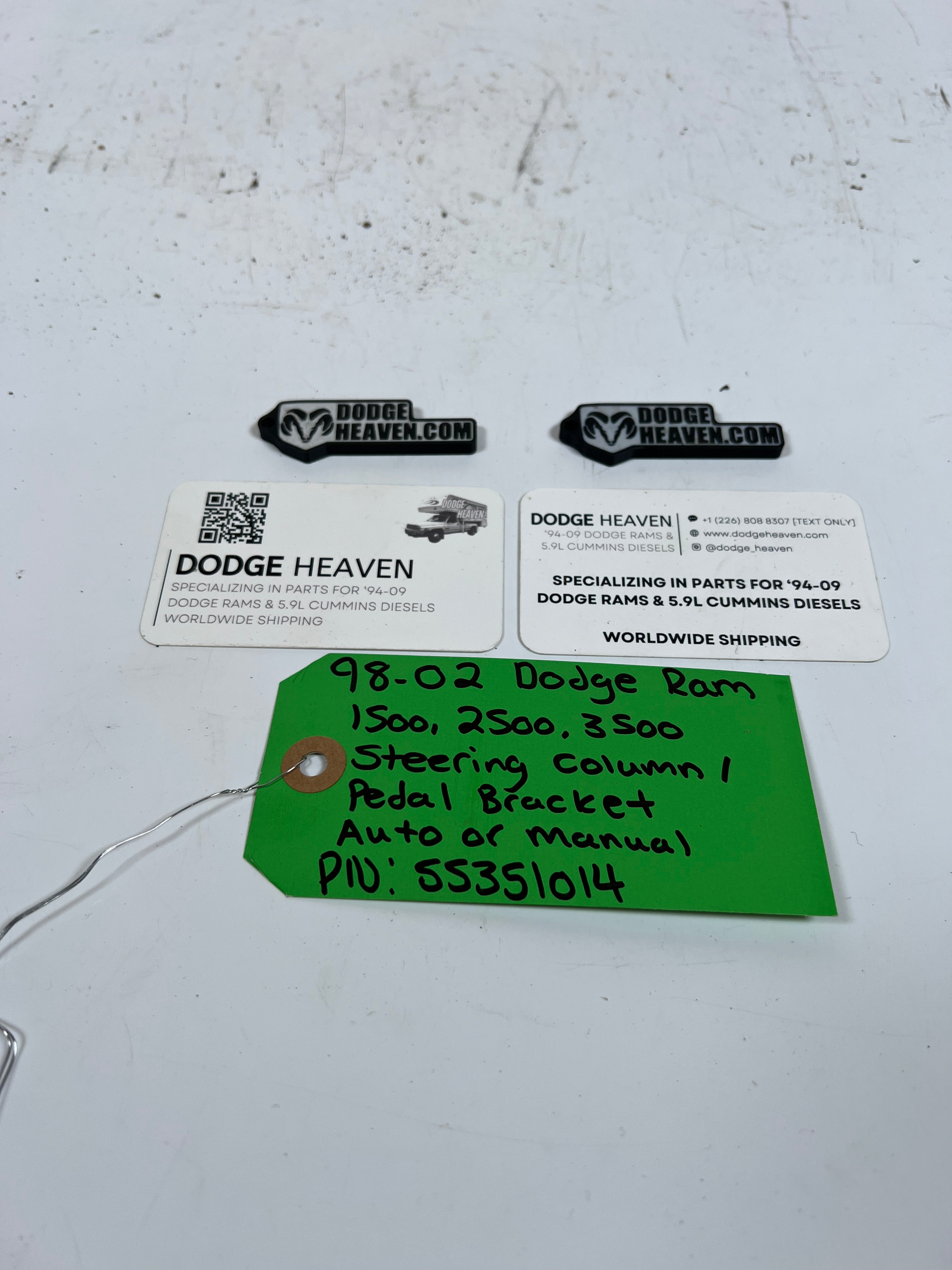 1998-2002 Dodge Ram 1500-3500 Steering Column / Pedal Bracket