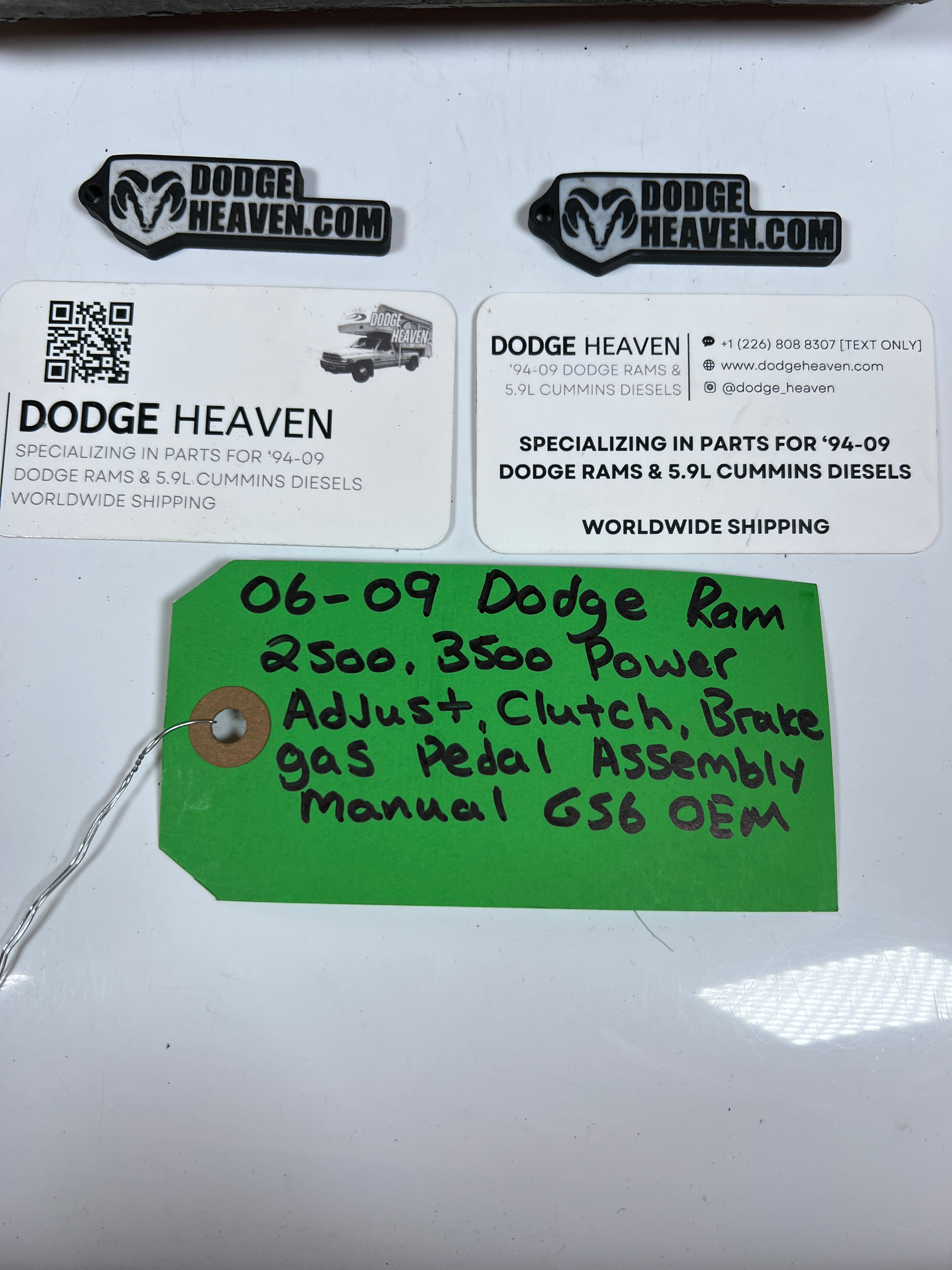 2006-2009 Dodge Ram 2500 3500 Power Adjustable Clutch Gas Brake Pedal Assembly