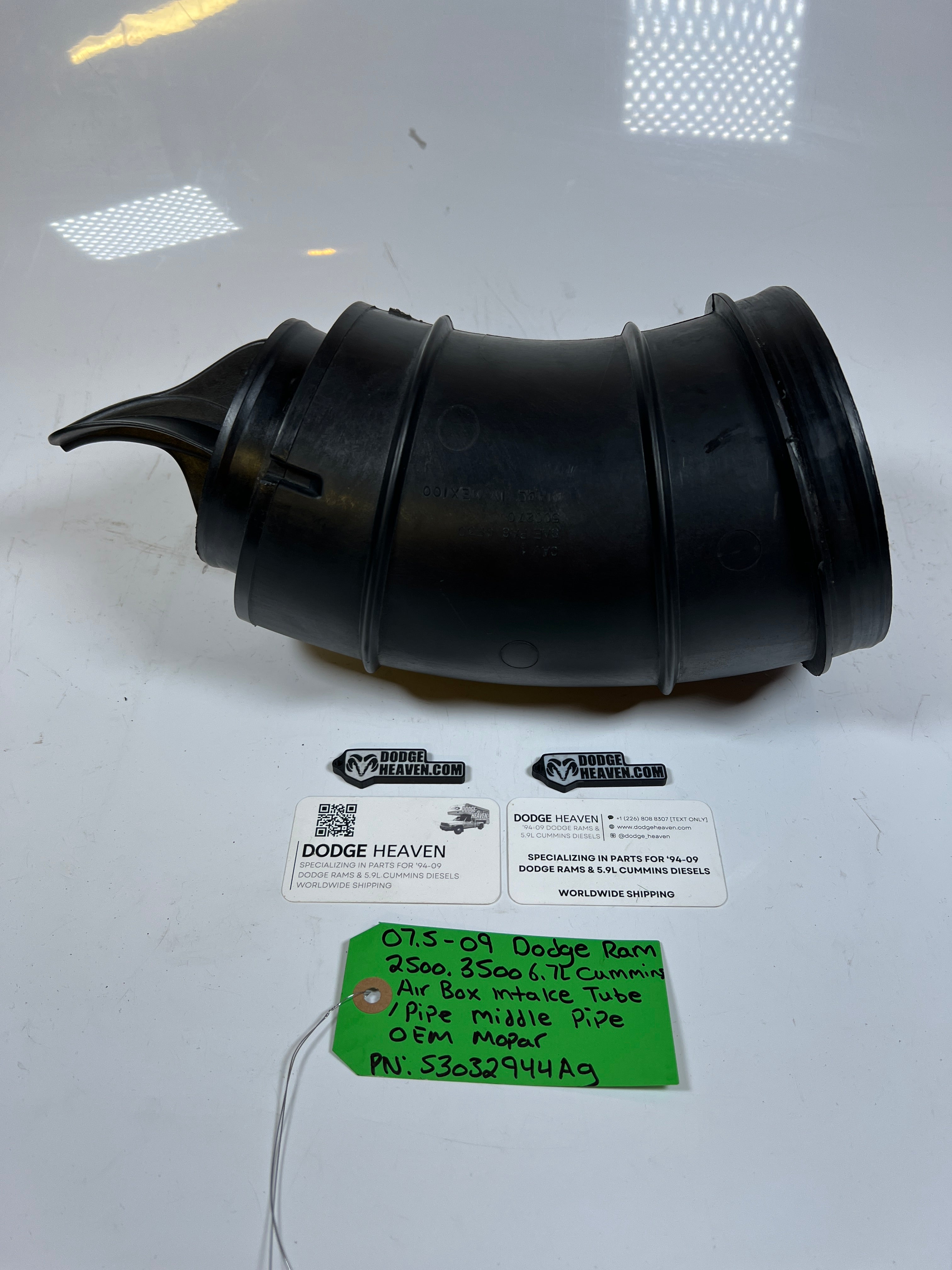 2007.5-2009 Dodge Ram 6.7L Cummins Air Box Intake Tube (Middle)