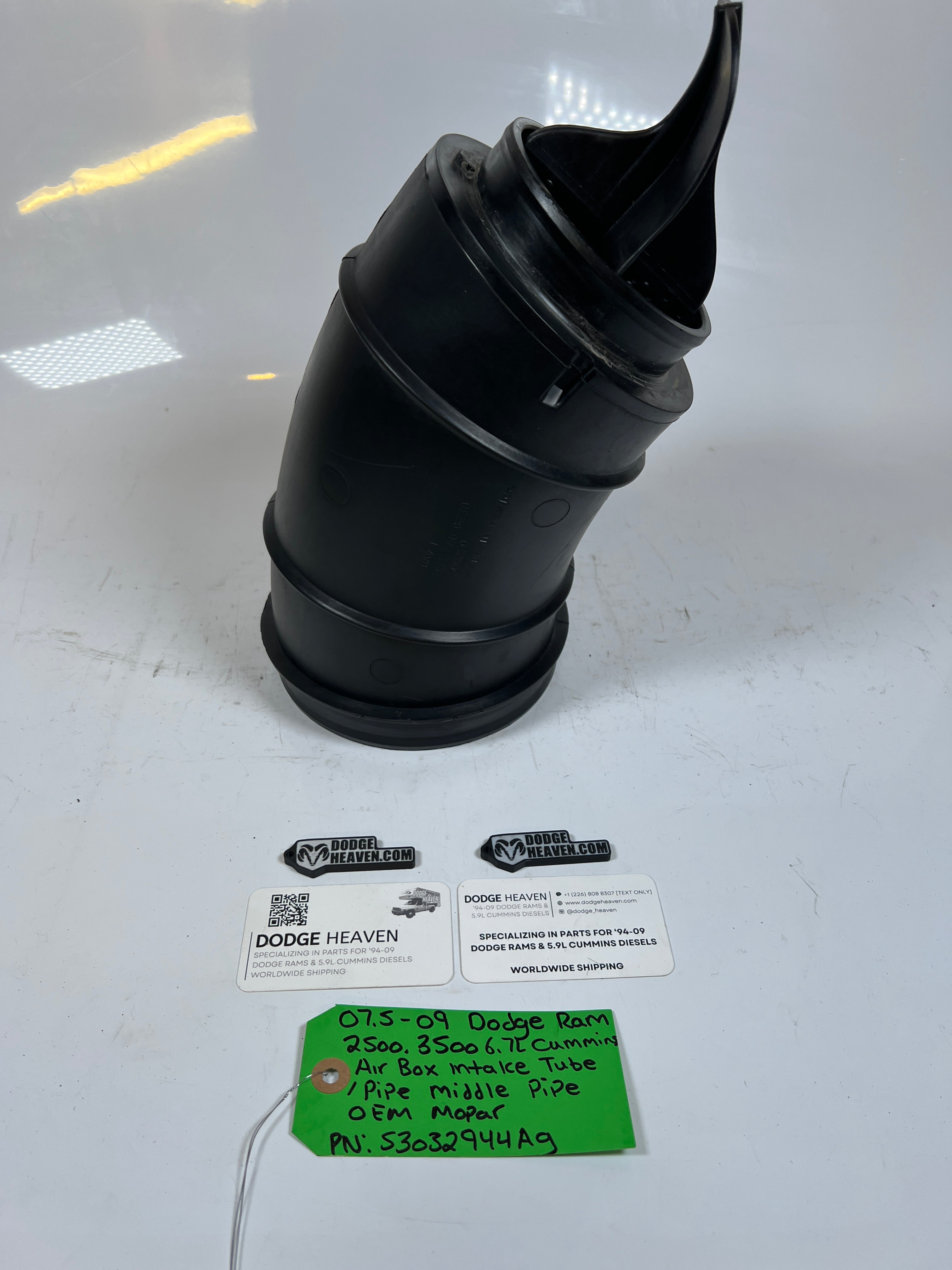 2007.5-2009 Dodge Ram 6.7L Cummins Air Box Intake Tube (Middle)