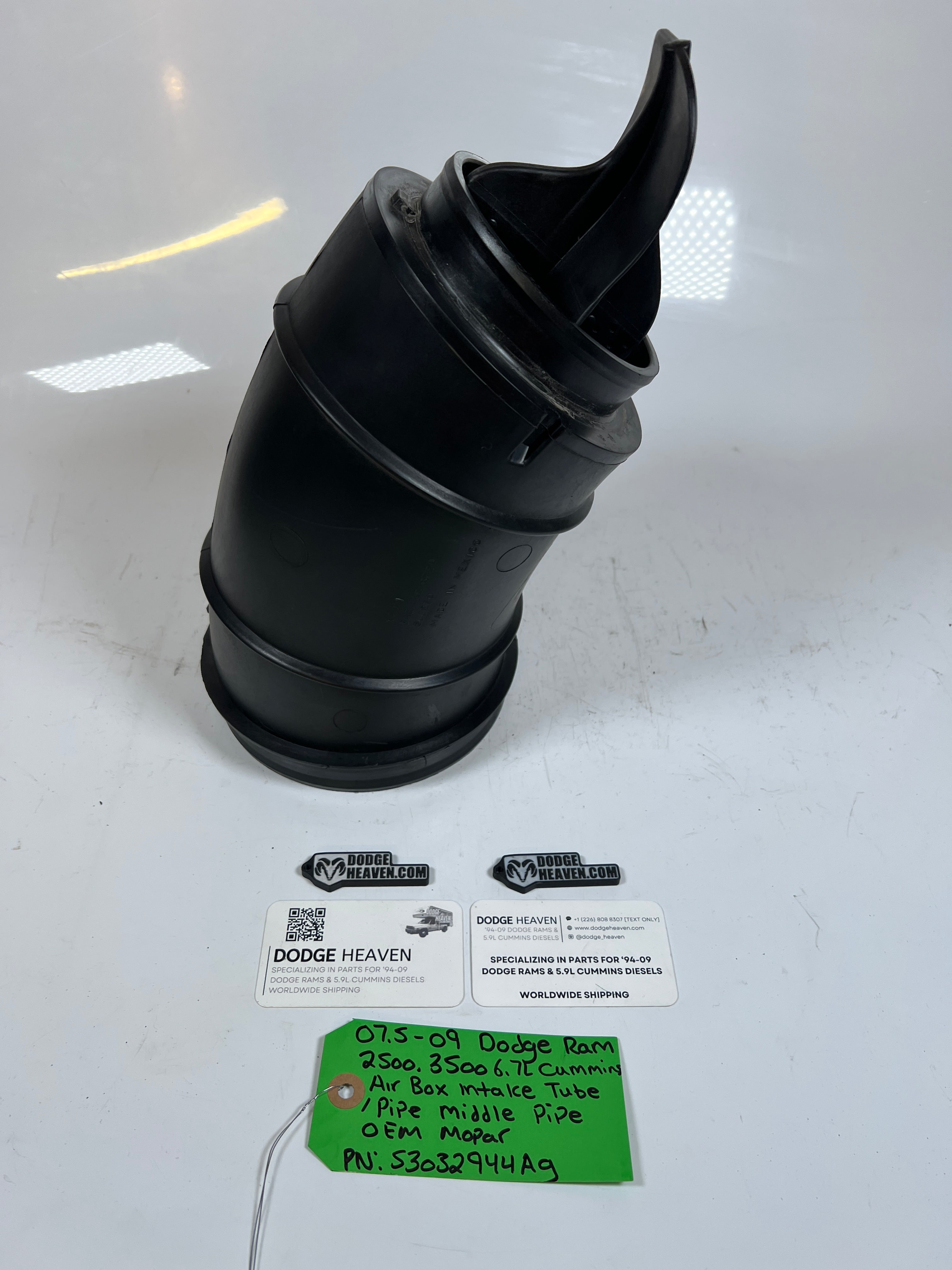 2007.5-2009 Dodge Ram 6.7L Cummins Air Box Intake Tube (Middle)