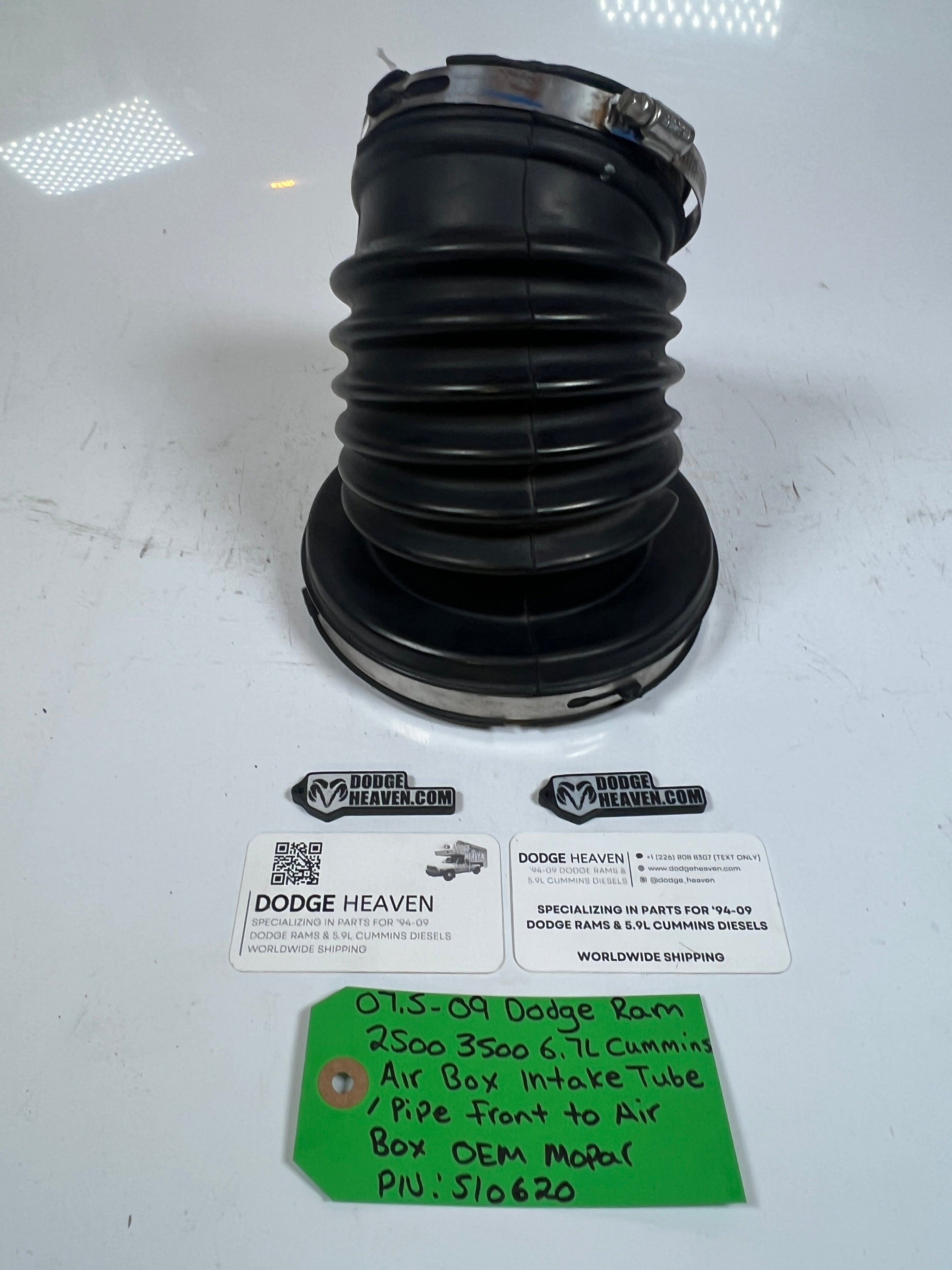 2007.5-2009 Dodge Ram 6.7L Cummins Air box Intake Tube (Front)