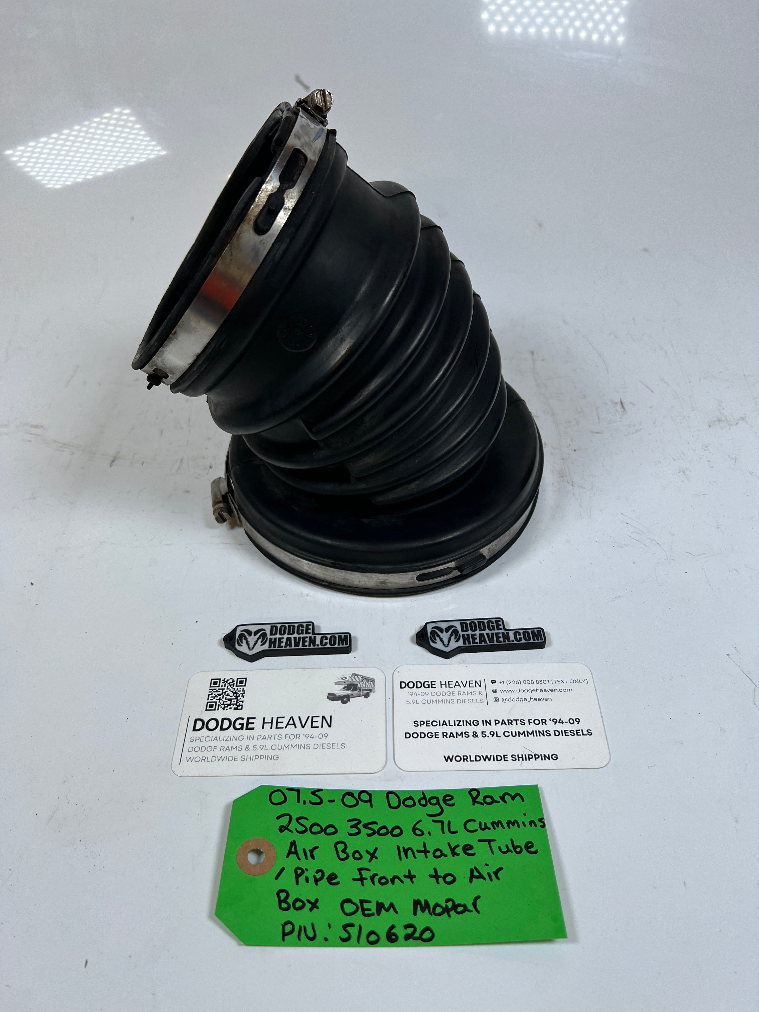 2007.5-2009 Dodge Ram 6.7L Cummins Air box Intake Tube (Front)