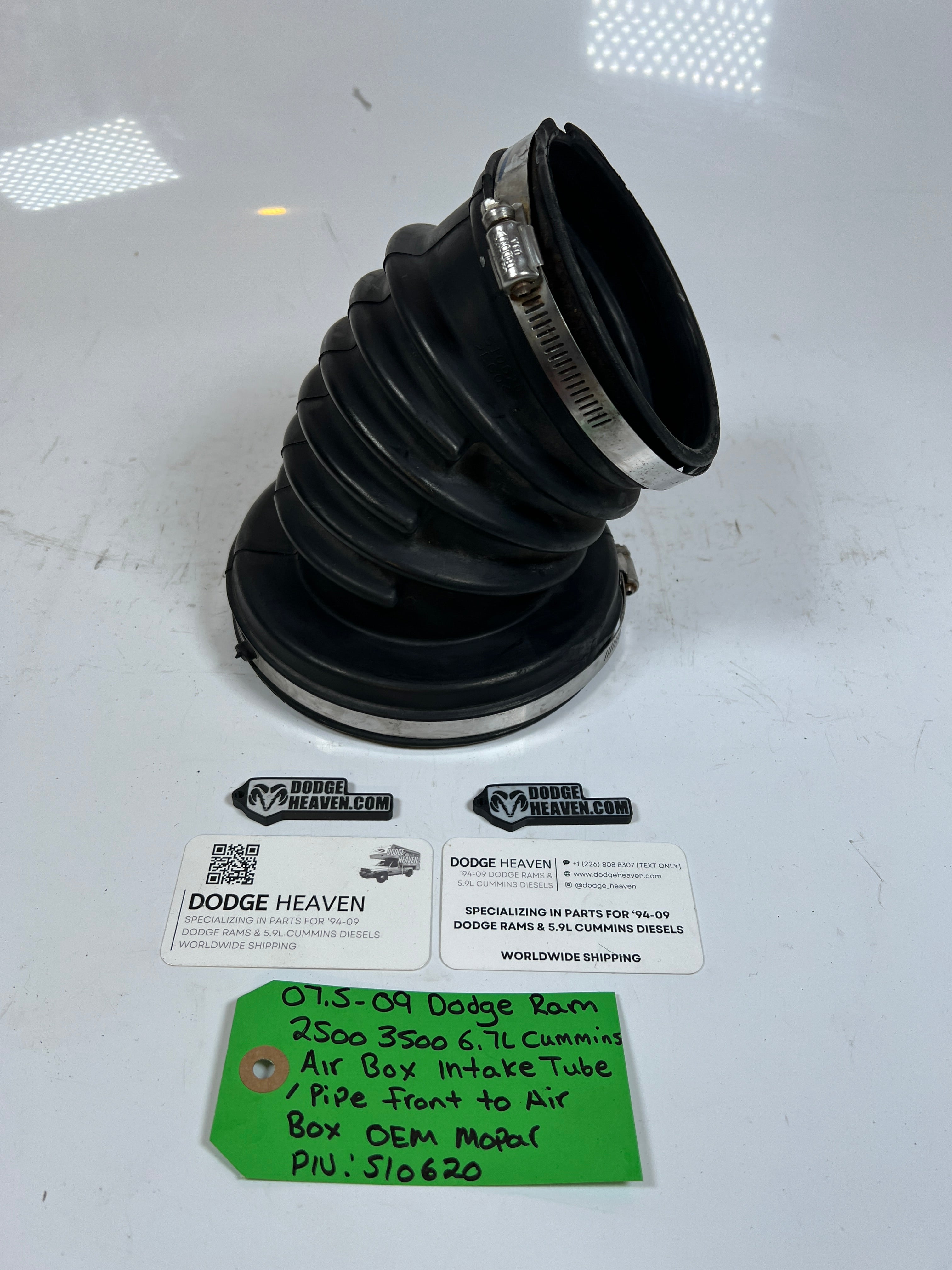 2007.5-2009 Dodge Ram 6.7L Cummins Air box Intake Tube (Front)