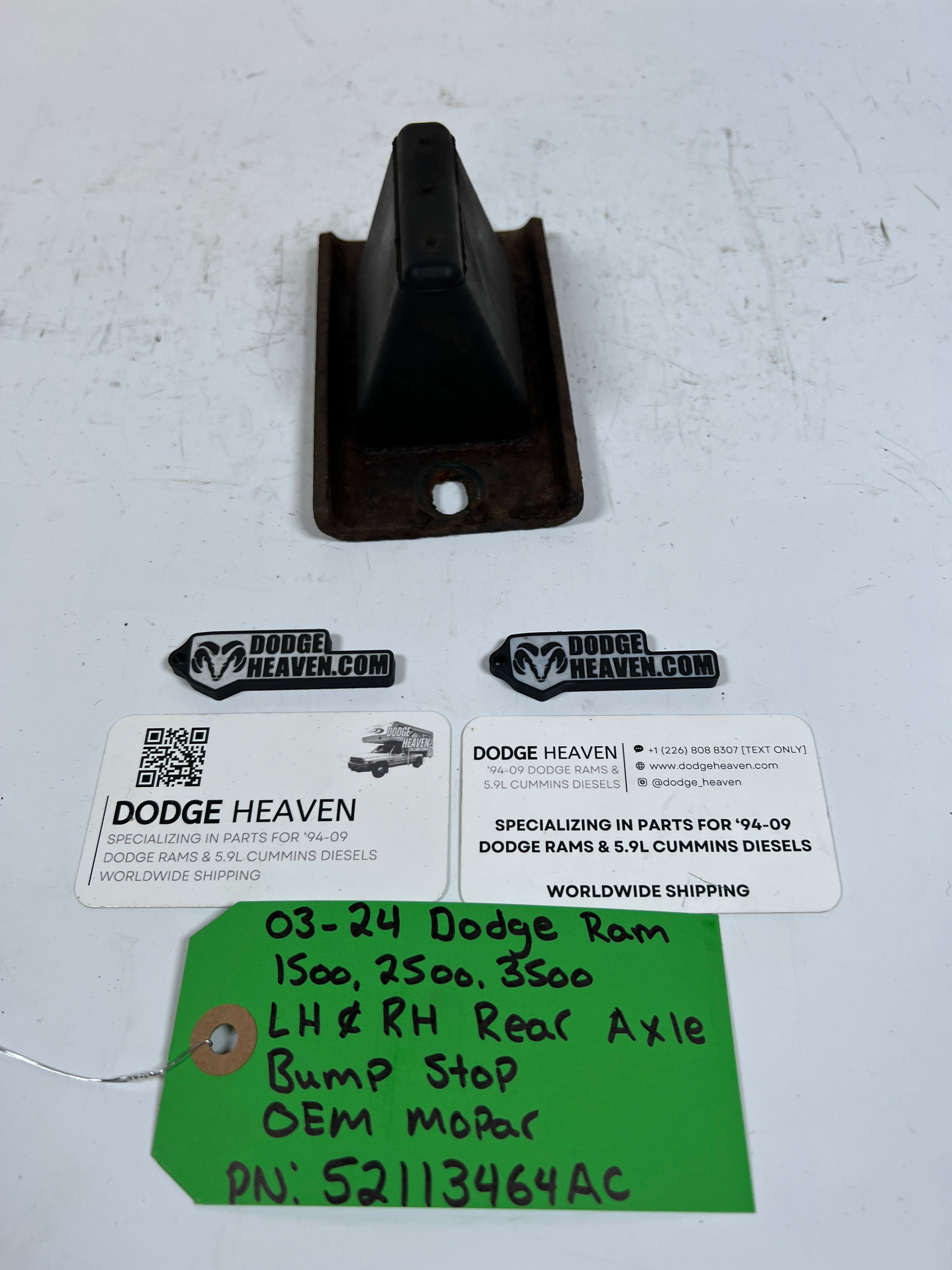 2003-2024 Dodge Ram 1500-3500 LH & RH Rear Axle Bump Stop