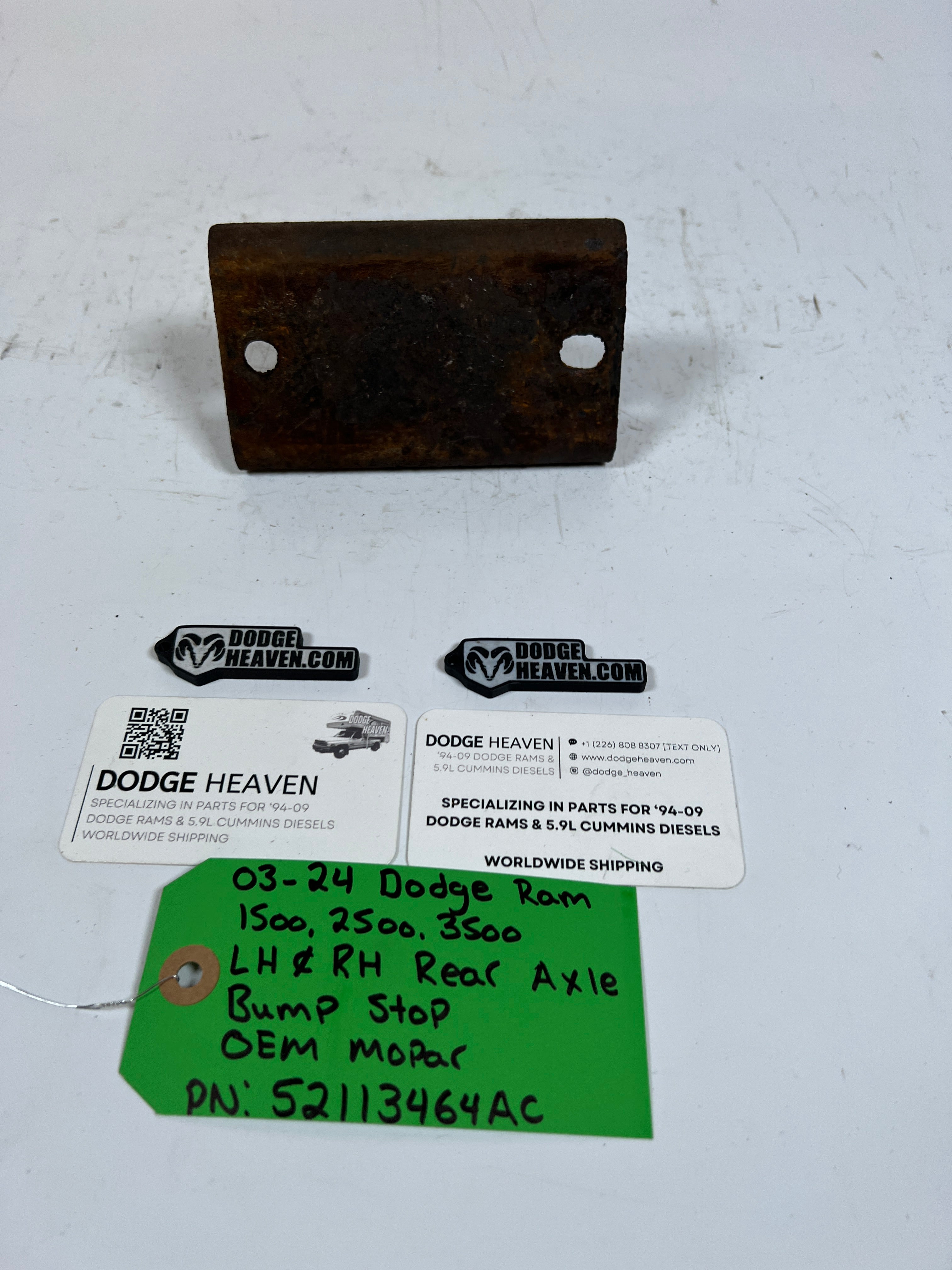 2003-2024 Dodge Ram 1500-3500 LH & RH Rear Axle Bump Stop