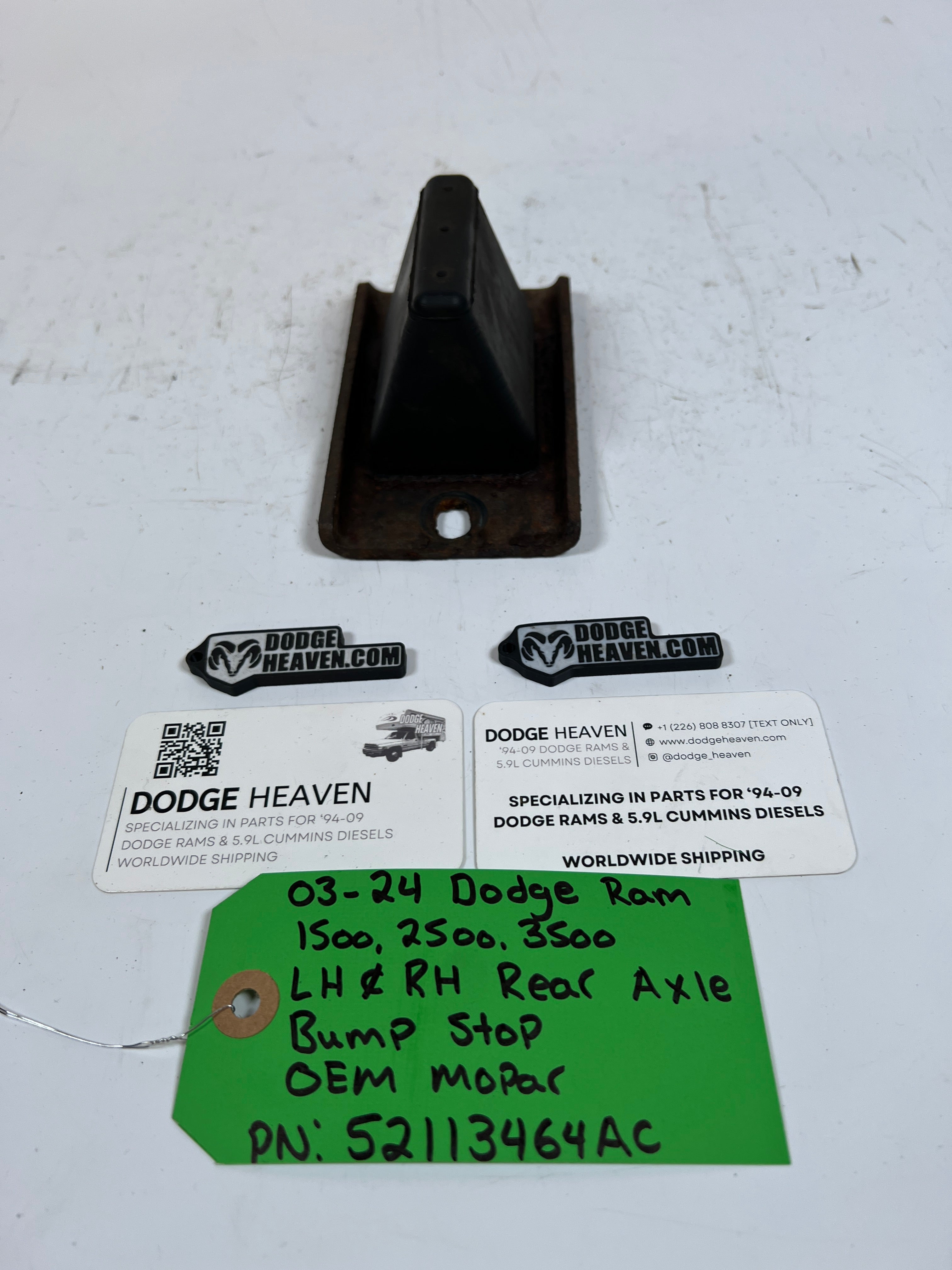 2003-2024 Dodge Ram 1500-3500 LH & RH Rear Axle Bump Stop