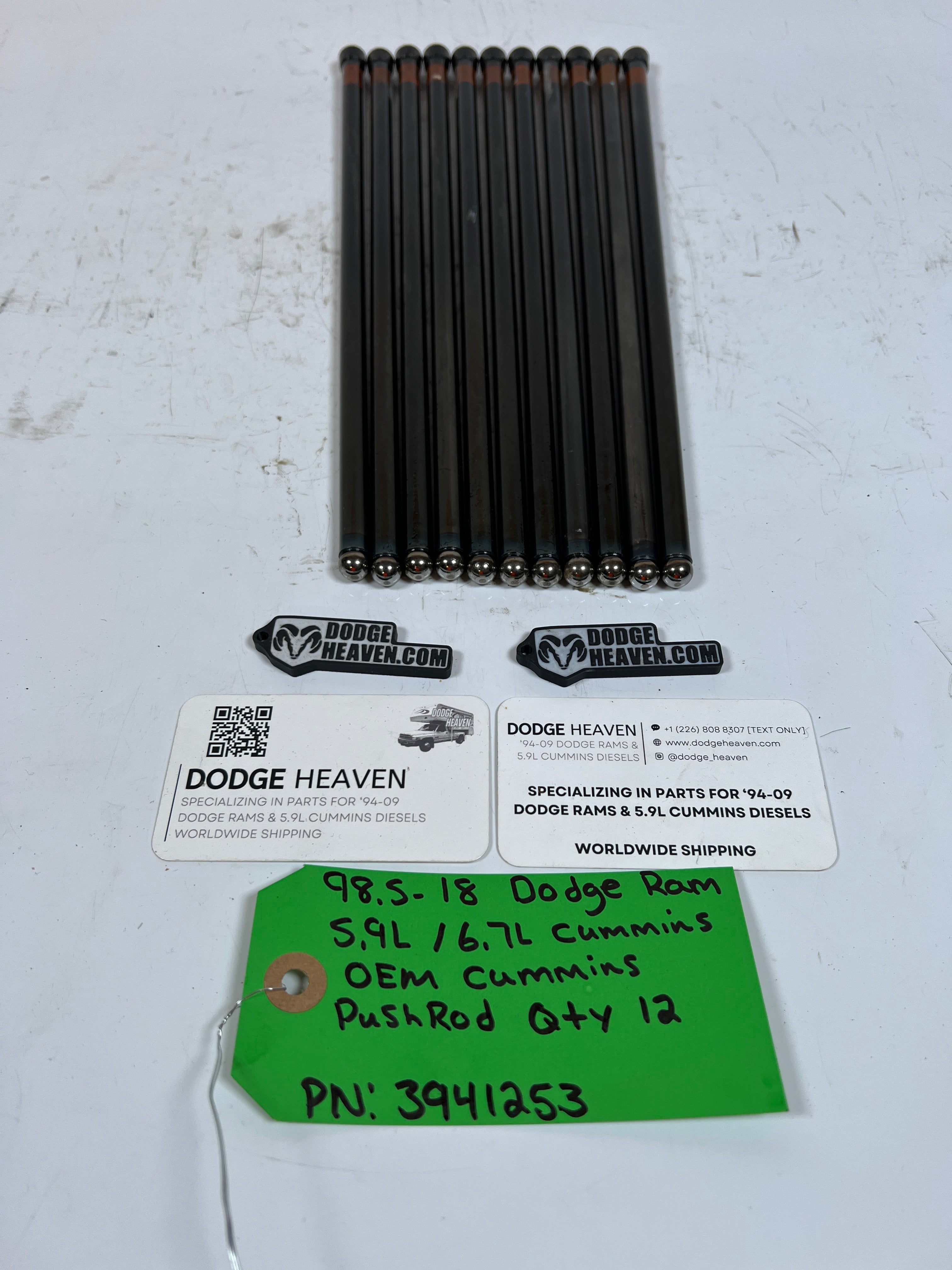 1998.5-2018 Dodge Ram 5.9L / 6.7L Cummins Push Rods Qty 12