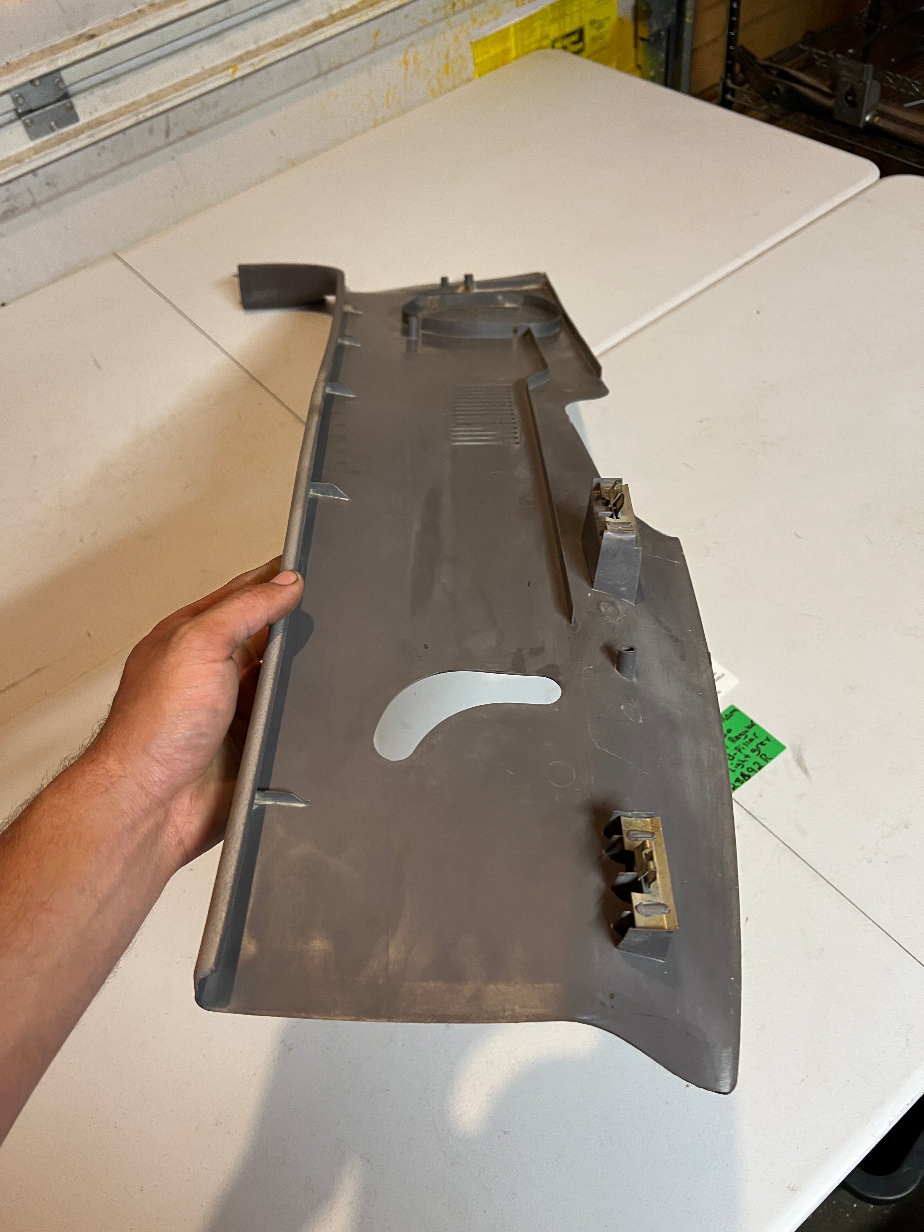 1994-1997 Dodge Ram Regular Cab Passenger B-Pillar Trim Panel Light Grey
