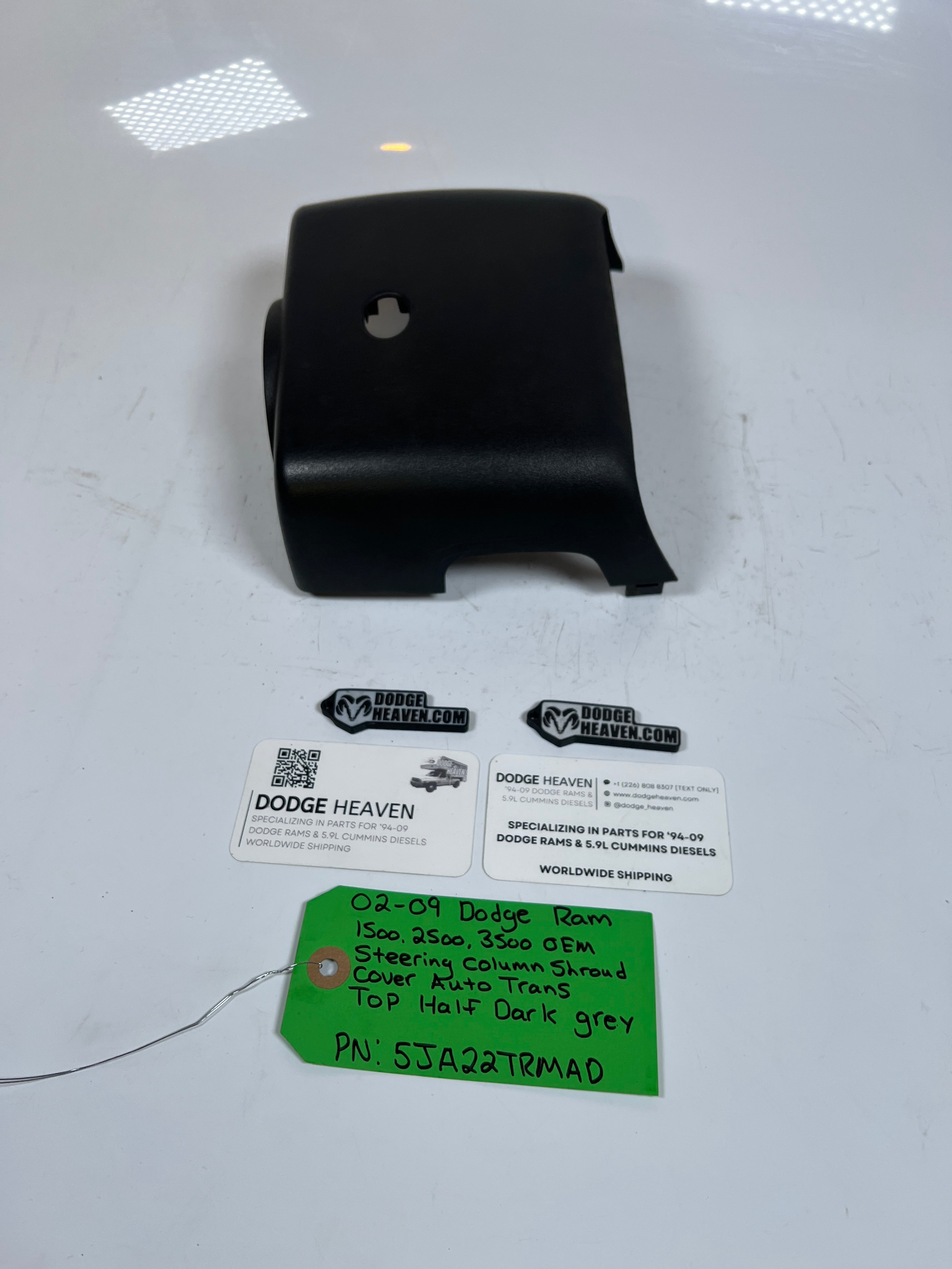 2002-2009 Dodge Ram 1500-3500 Steering Column Shroud Top half Dark Grey