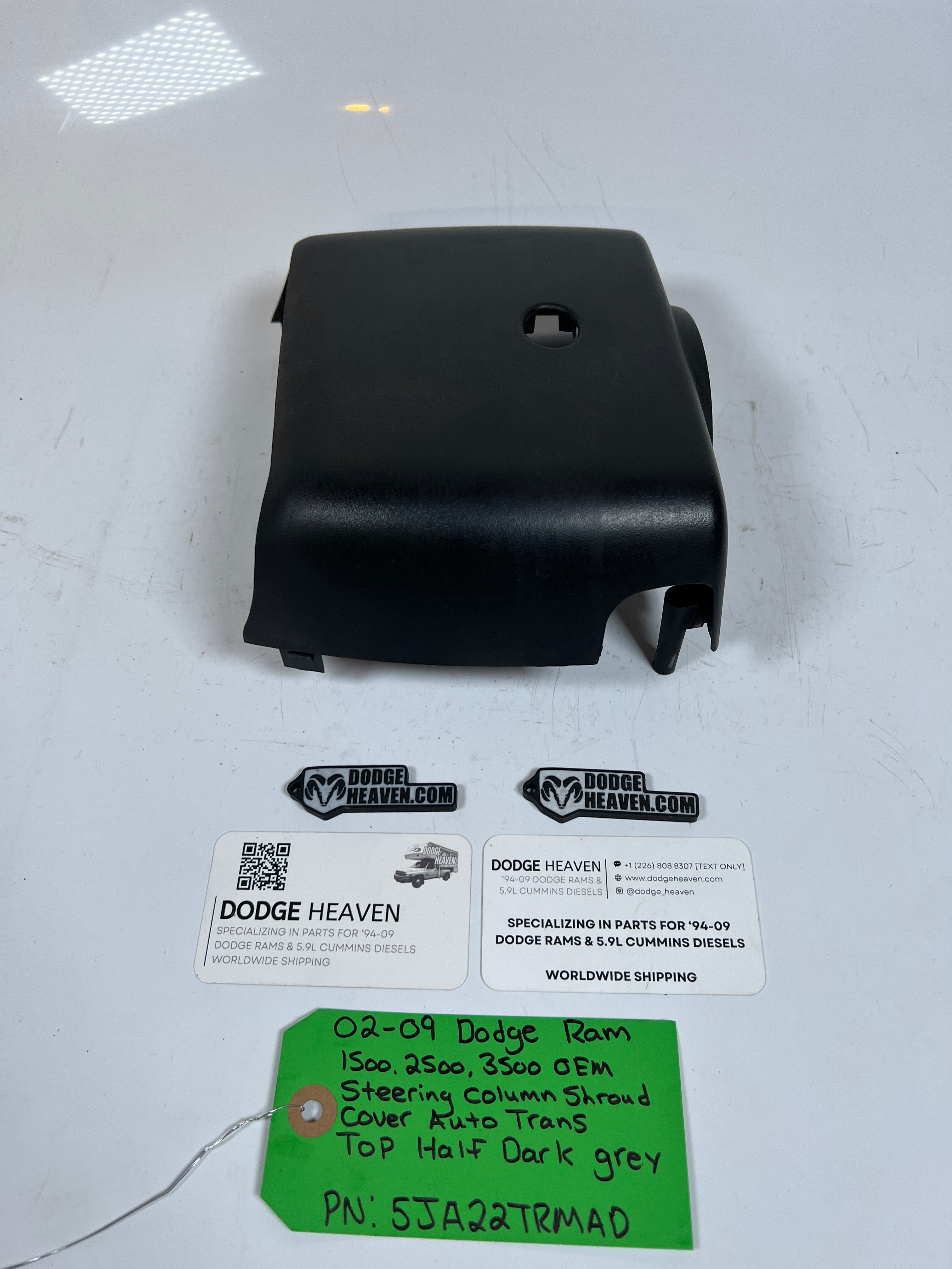 2002-2009 Dodge Ram 1500-3500 Steering Column Shroud Top half Dark Grey
