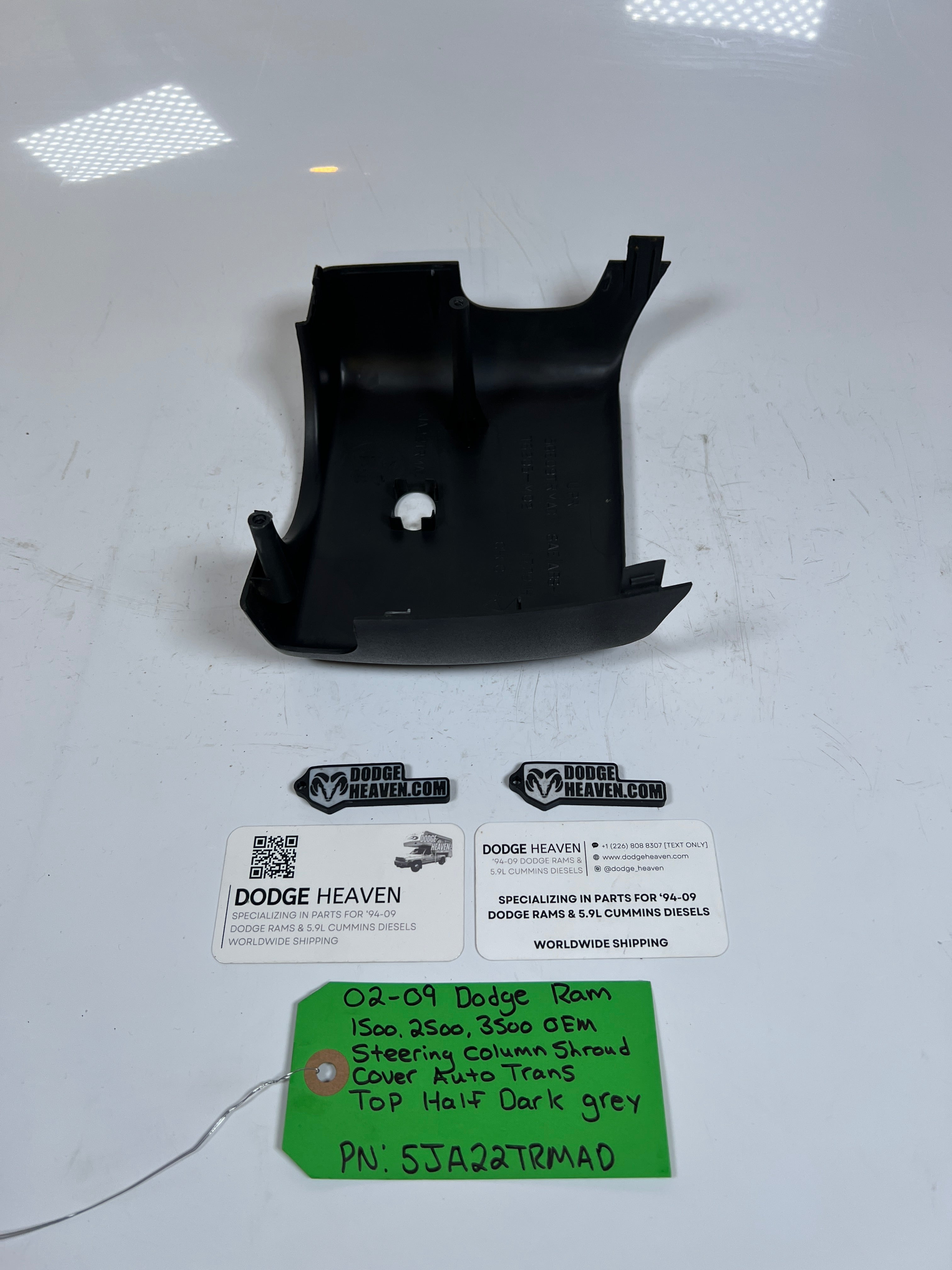 2002-2009 Dodge Ram 1500-3500 Steering Column Shroud Top half Dark Grey
