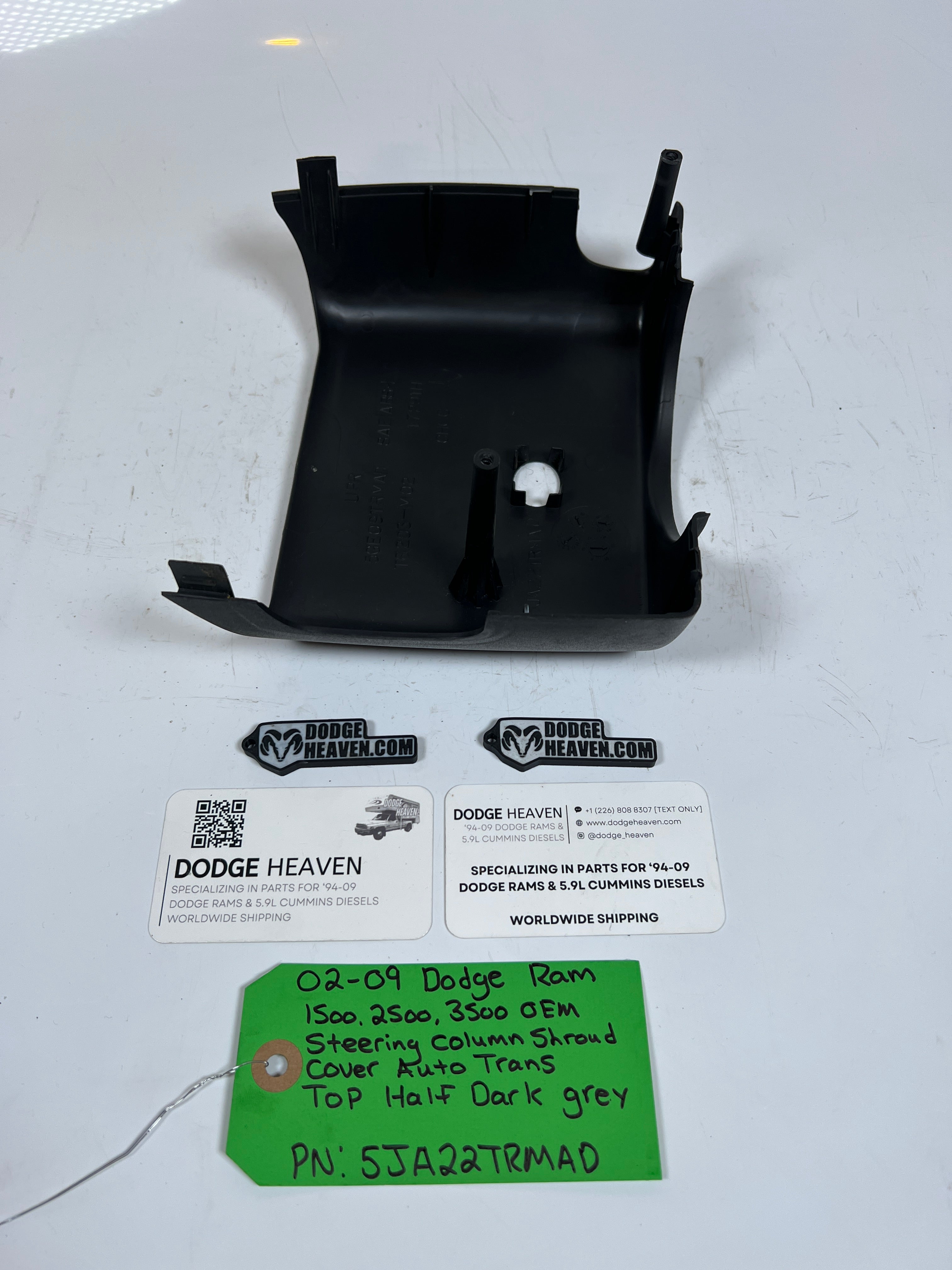 2002-2009 Dodge Ram 1500-3500 Steering Column Shroud Top half Dark Grey