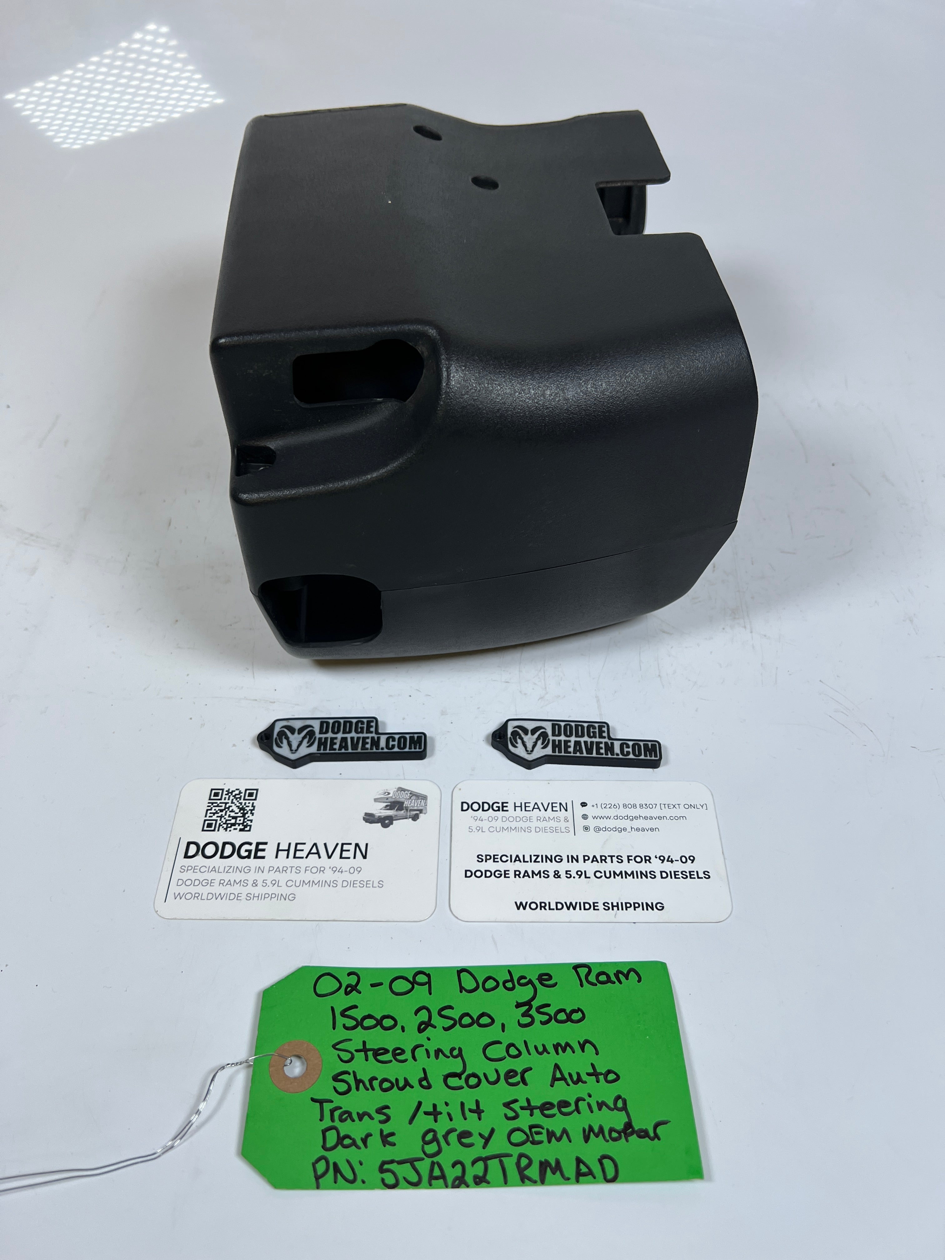 2002-2009 Dodge Ram 1500 2500 3500 Steering Column Shroud Cover Tilt Auto Grey