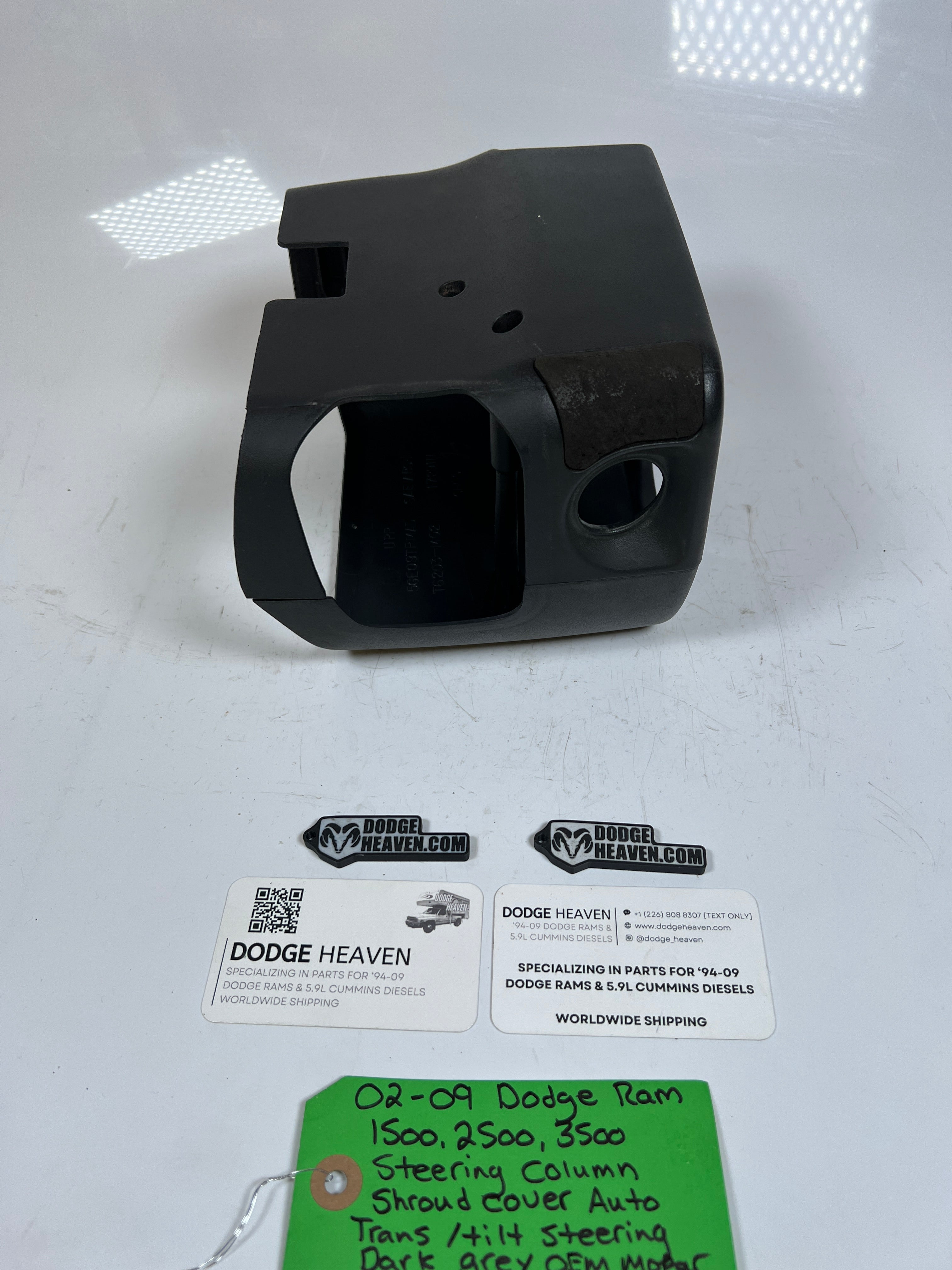 2002-2009 Dodge Ram 1500 2500 3500 Steering Column Shroud Cover Tilt Auto Grey