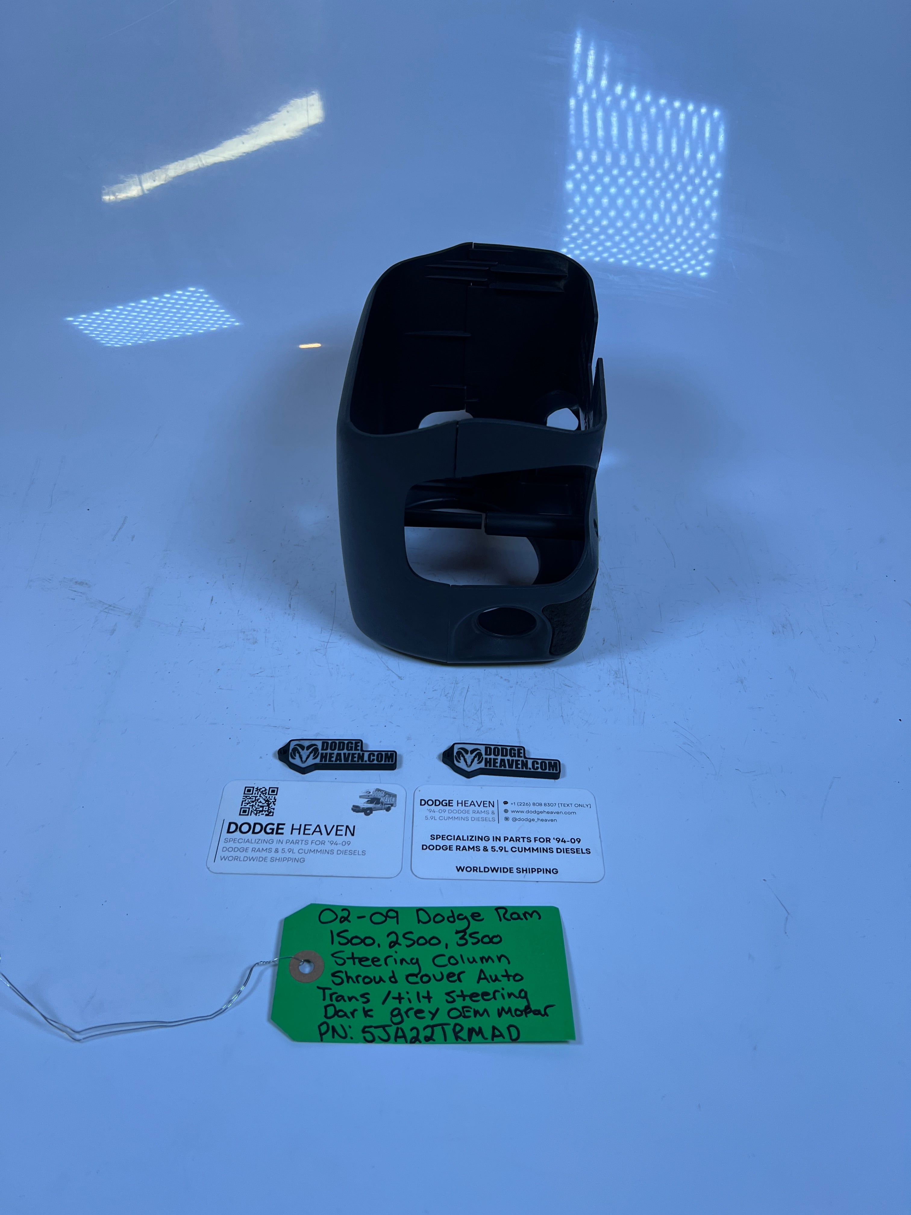 2002-2009 Dodge Ram 1500 2500 3500 Steering Column Shroud Cover Tilt Auto Grey
