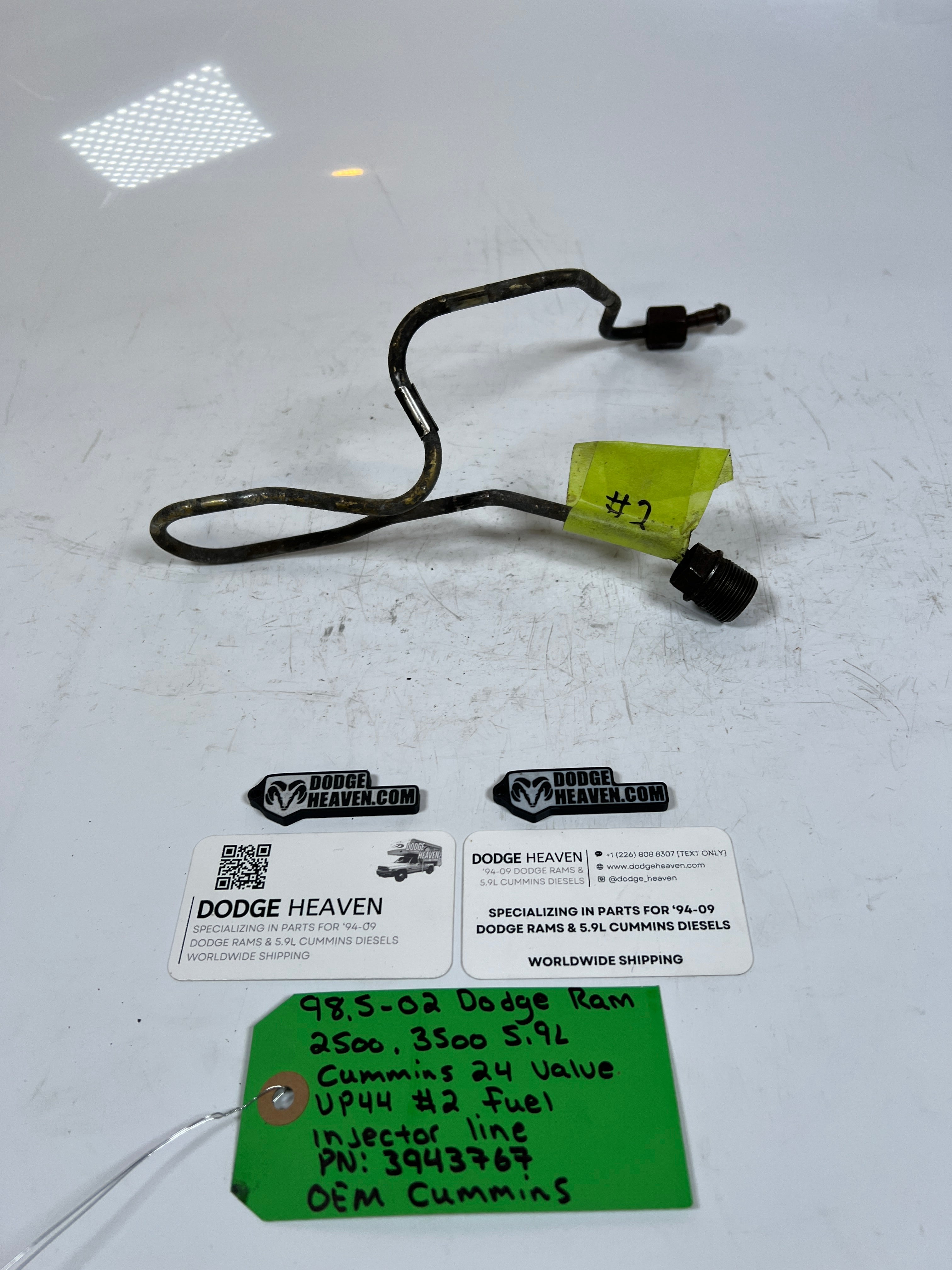1998.5-2002 Dodge Ram 5.9L 24 Valve #2 Fuel Injector Line