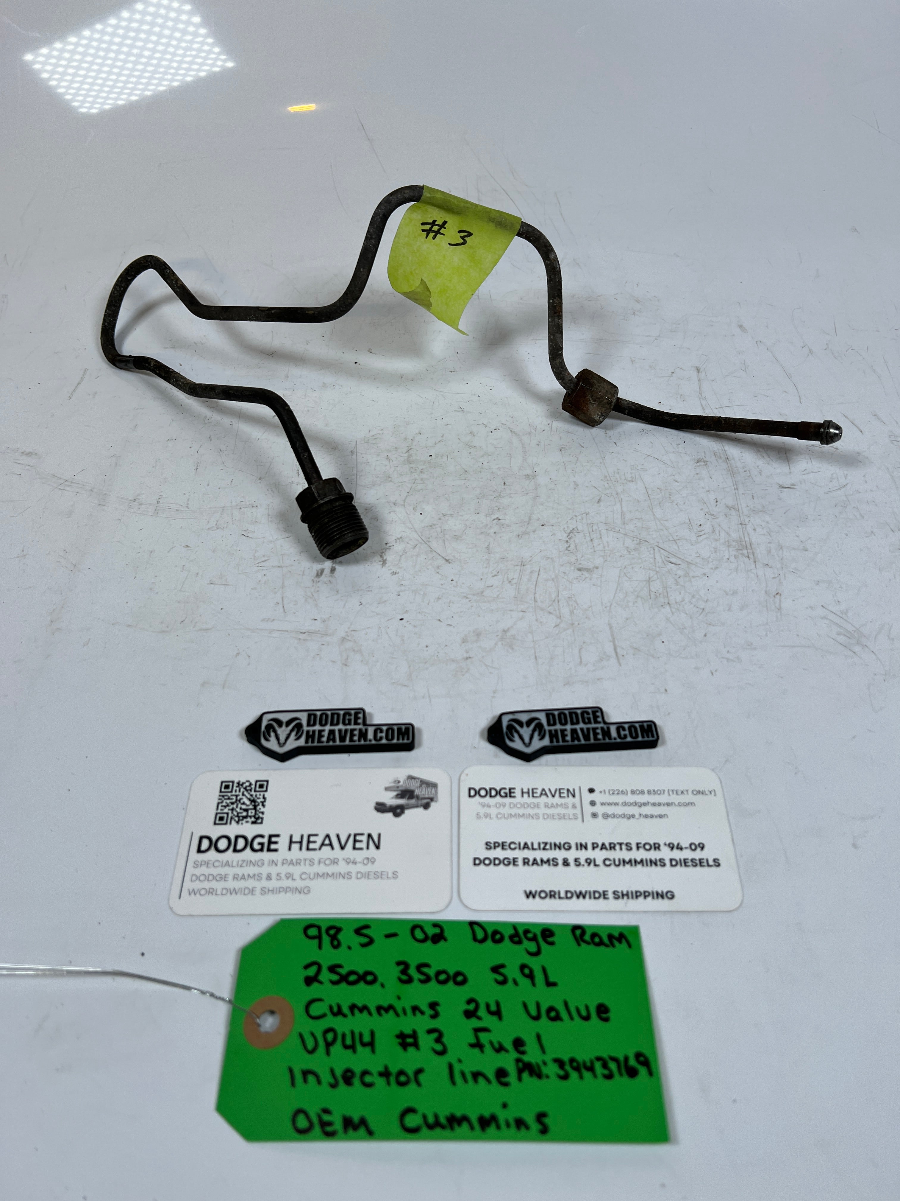 1998.5-2002 Dodge Ram 5.9L 24 Valve #3 Fuel Injector Line