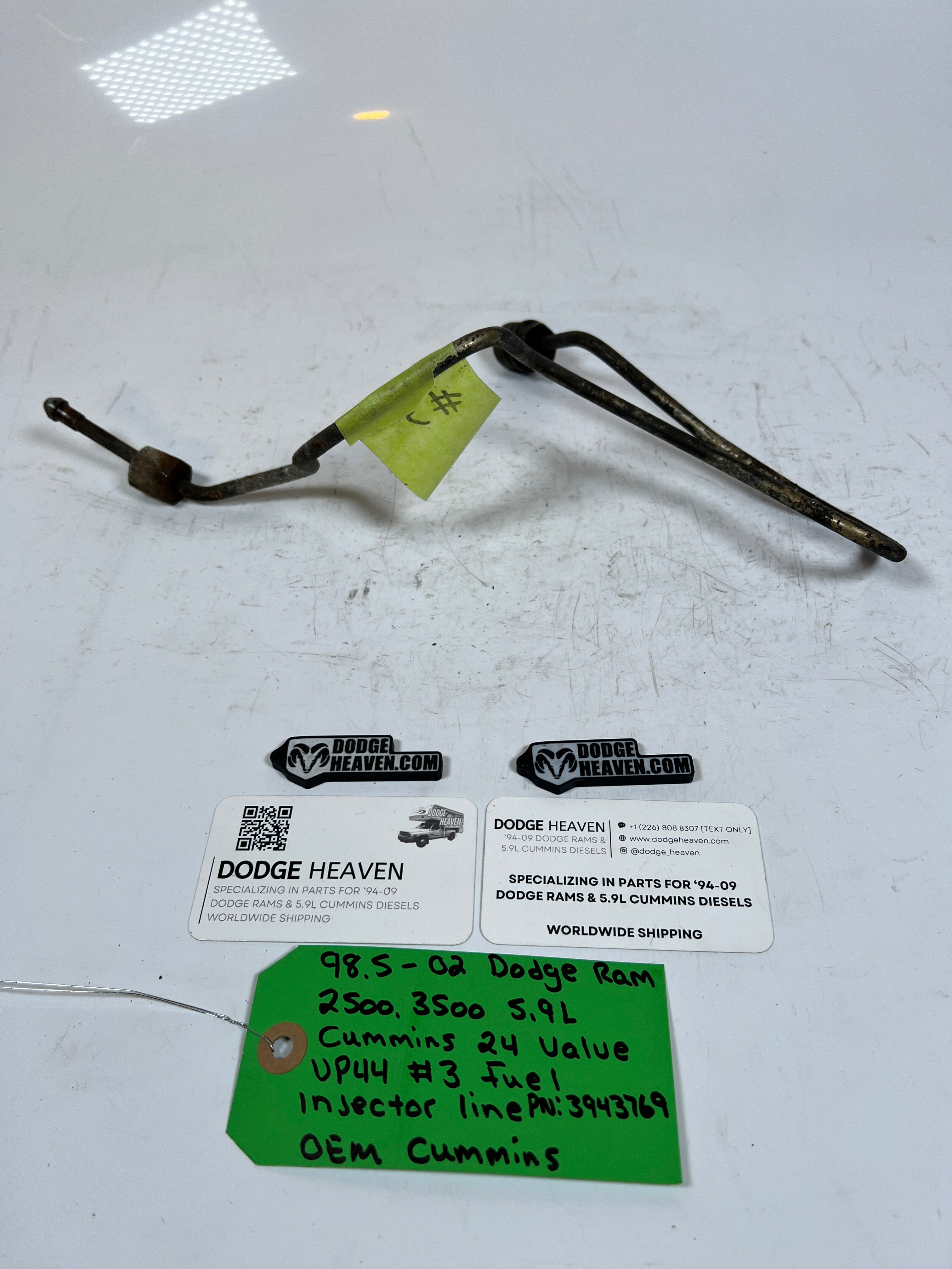 1998.5-2002 Dodge Ram 5.9L 24 Valve #3 Fuel Injector Line