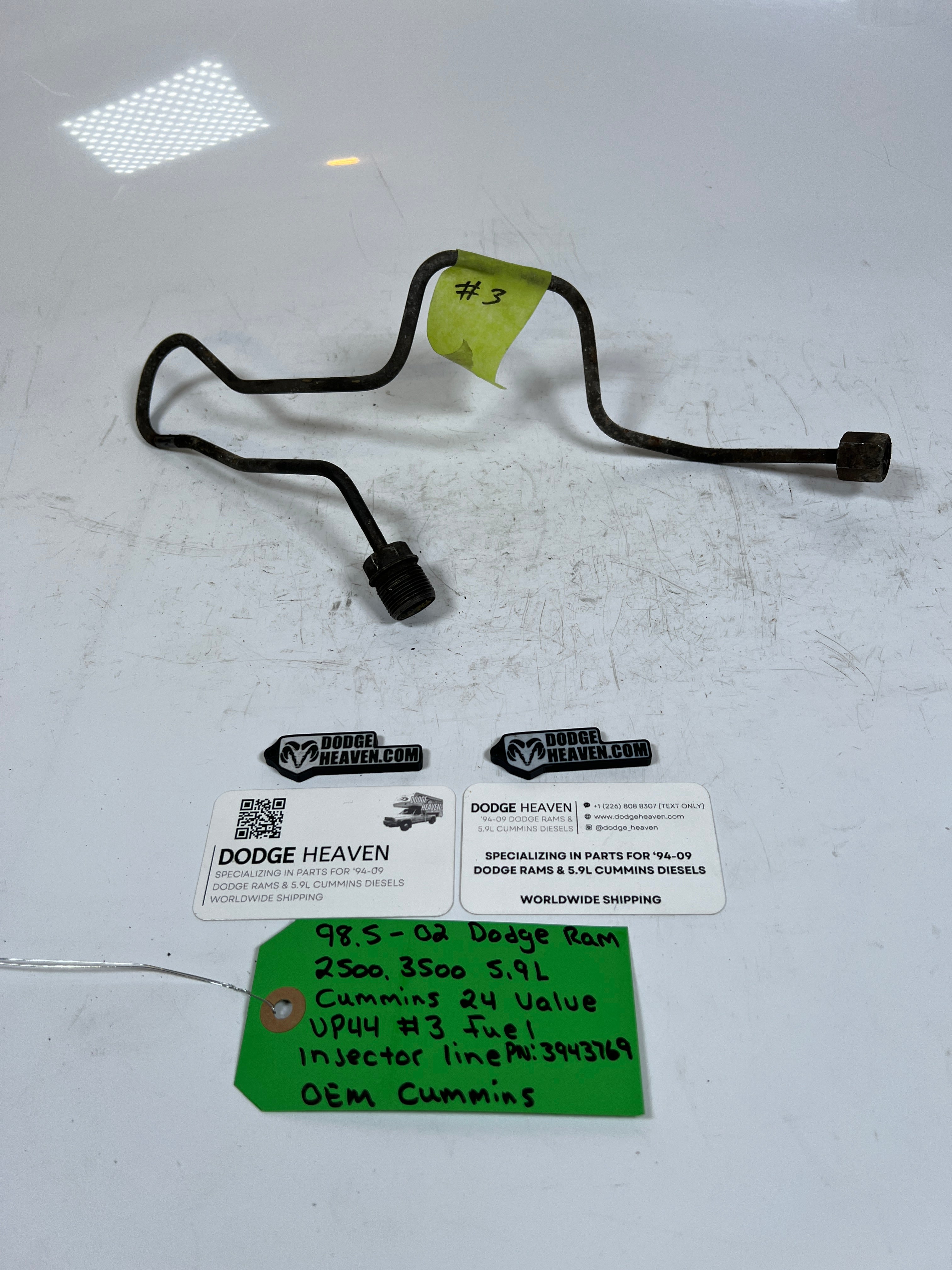 1998.5-2002 Dodge Ram 5.9L 24 Valve #3 Fuel Injector Line