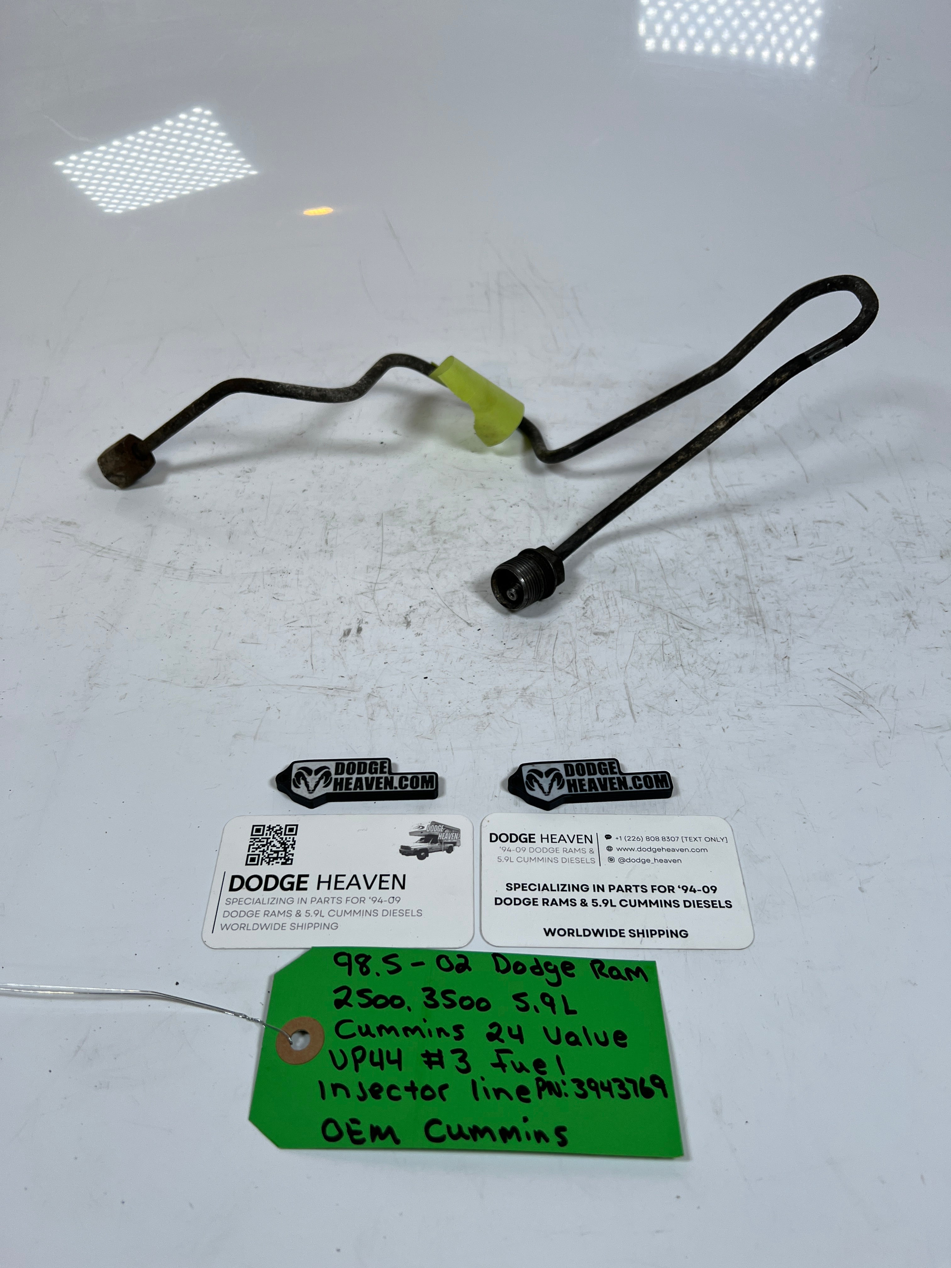 1998.5-2002 Dodge Ram 5.9L 24 Valve #3 Fuel Injector Line