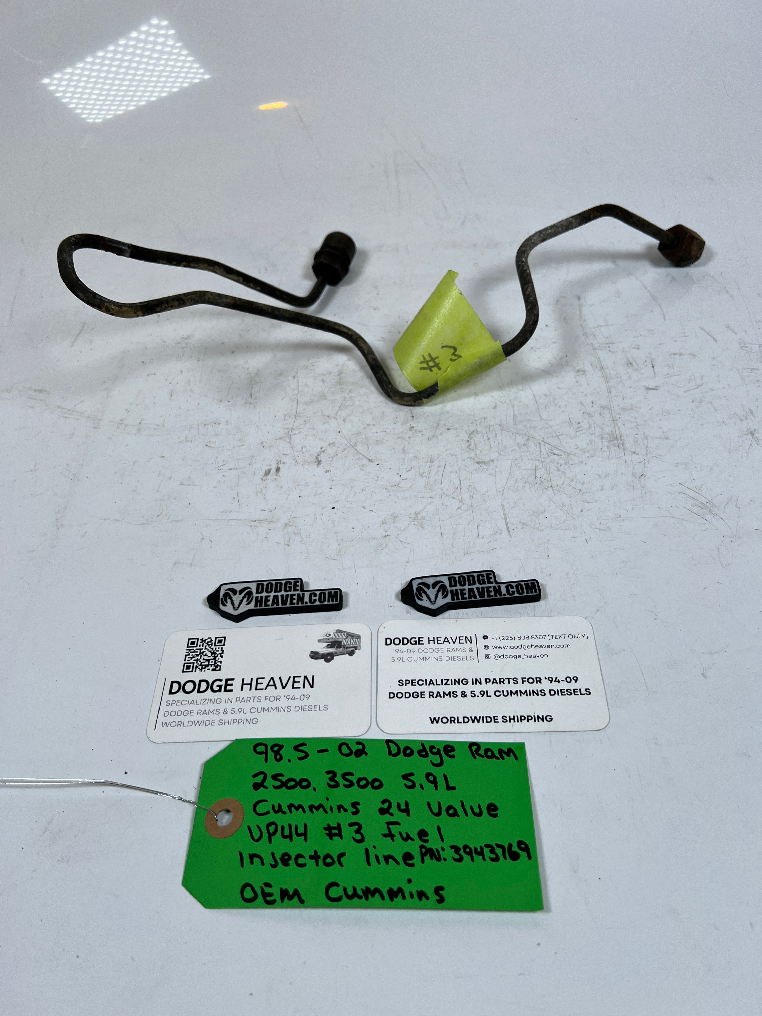 1998.5-2002 Dodge Ram 5.9L 24 Valve #3 Fuel Injector Line