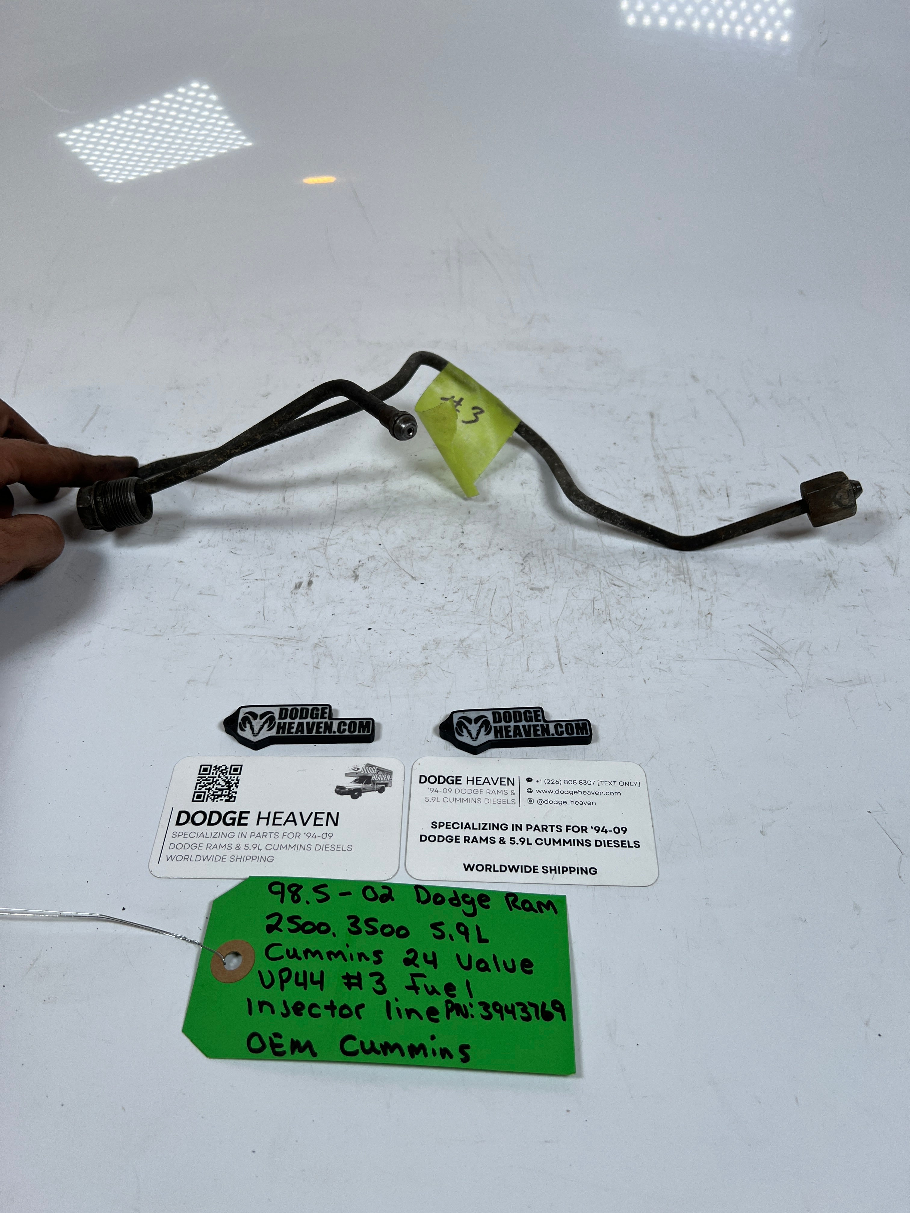 1998.5-2002 Dodge Ram 5.9L 24 Valve #3 Fuel Injector Line