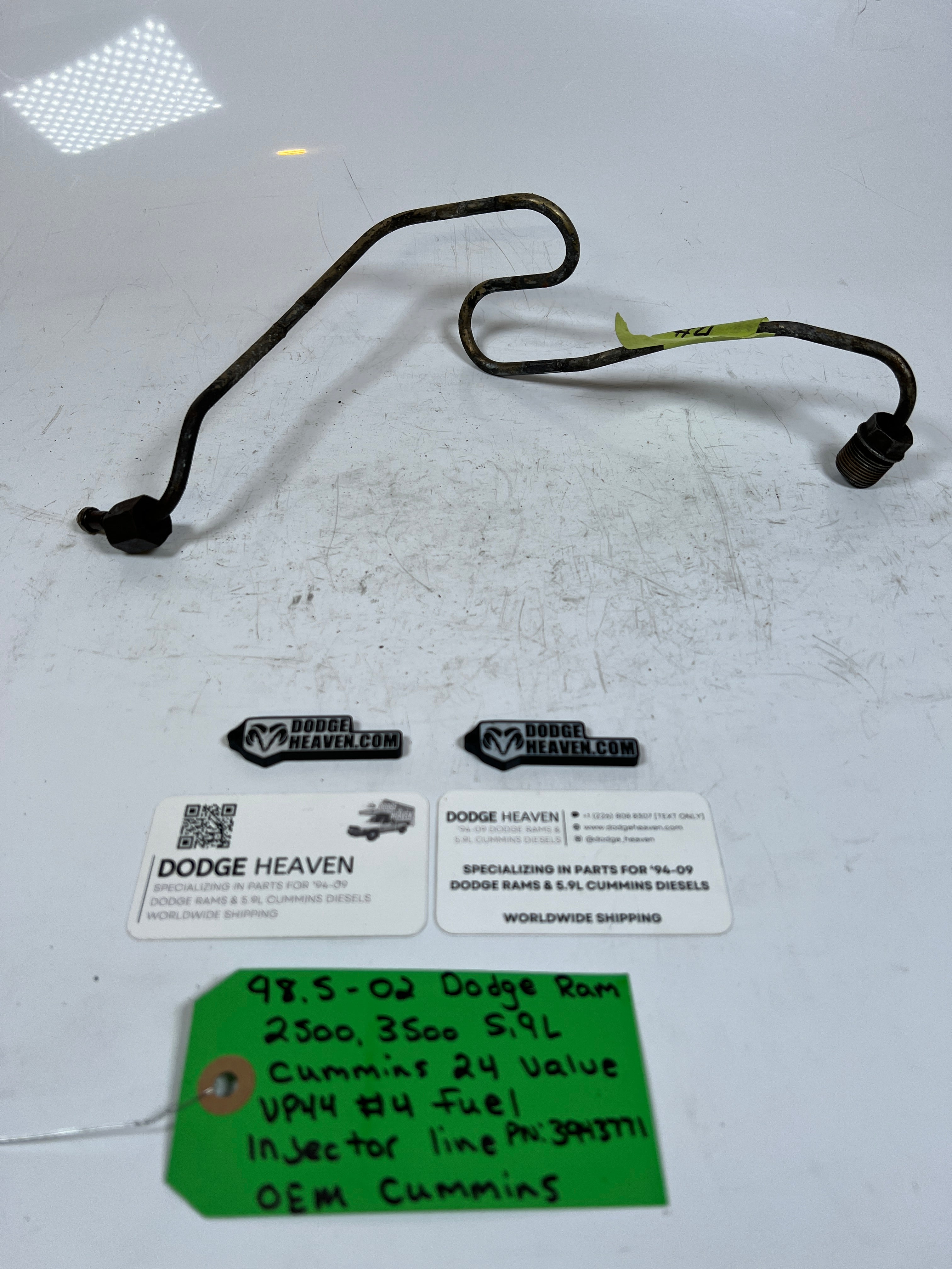 1998.5-2002 Dodge Ram 5.9L 24 Valve #4 Fuel injector Line