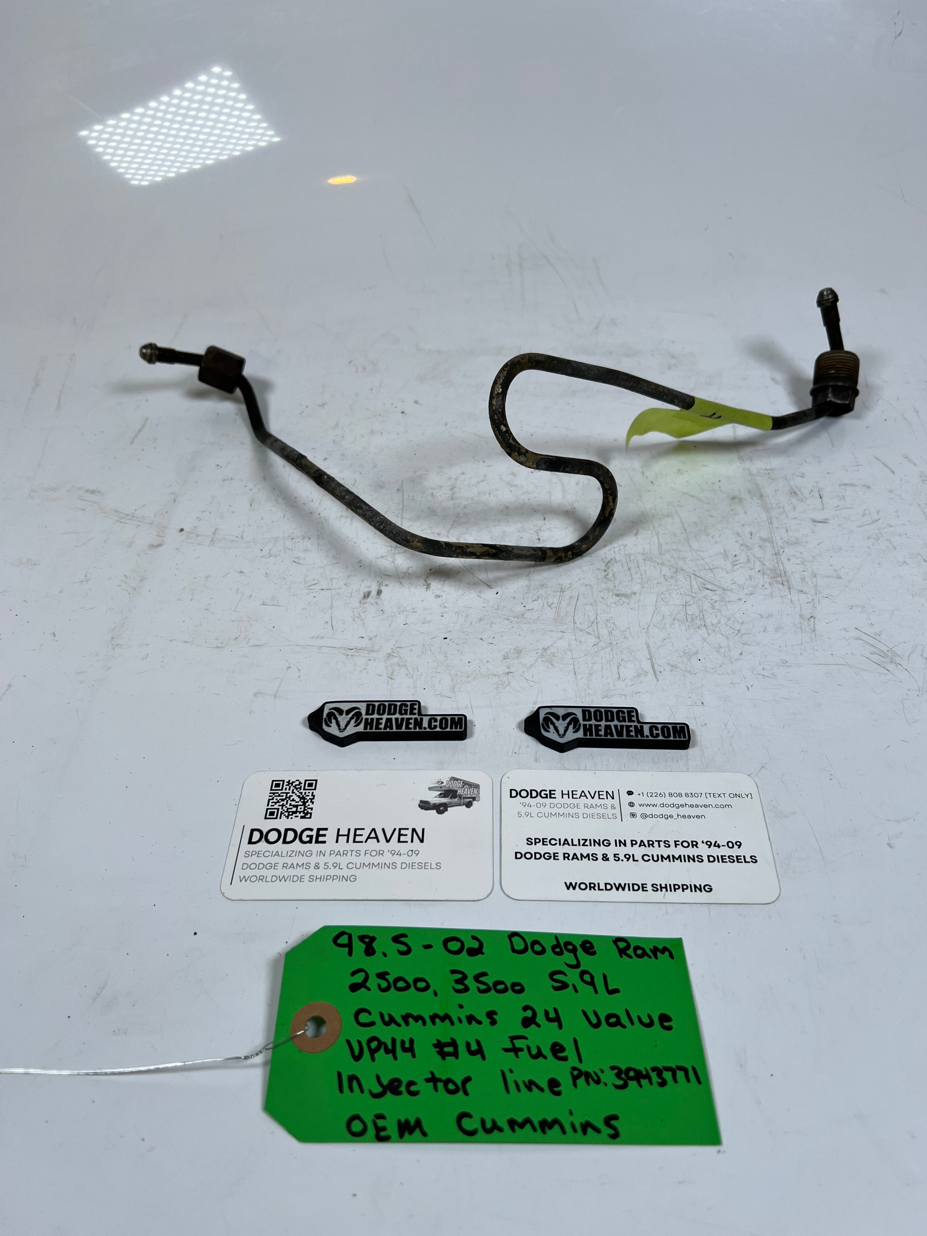 1998.5-2002 Dodge Ram 5.9L 24 Valve #4 Fuel injector Line