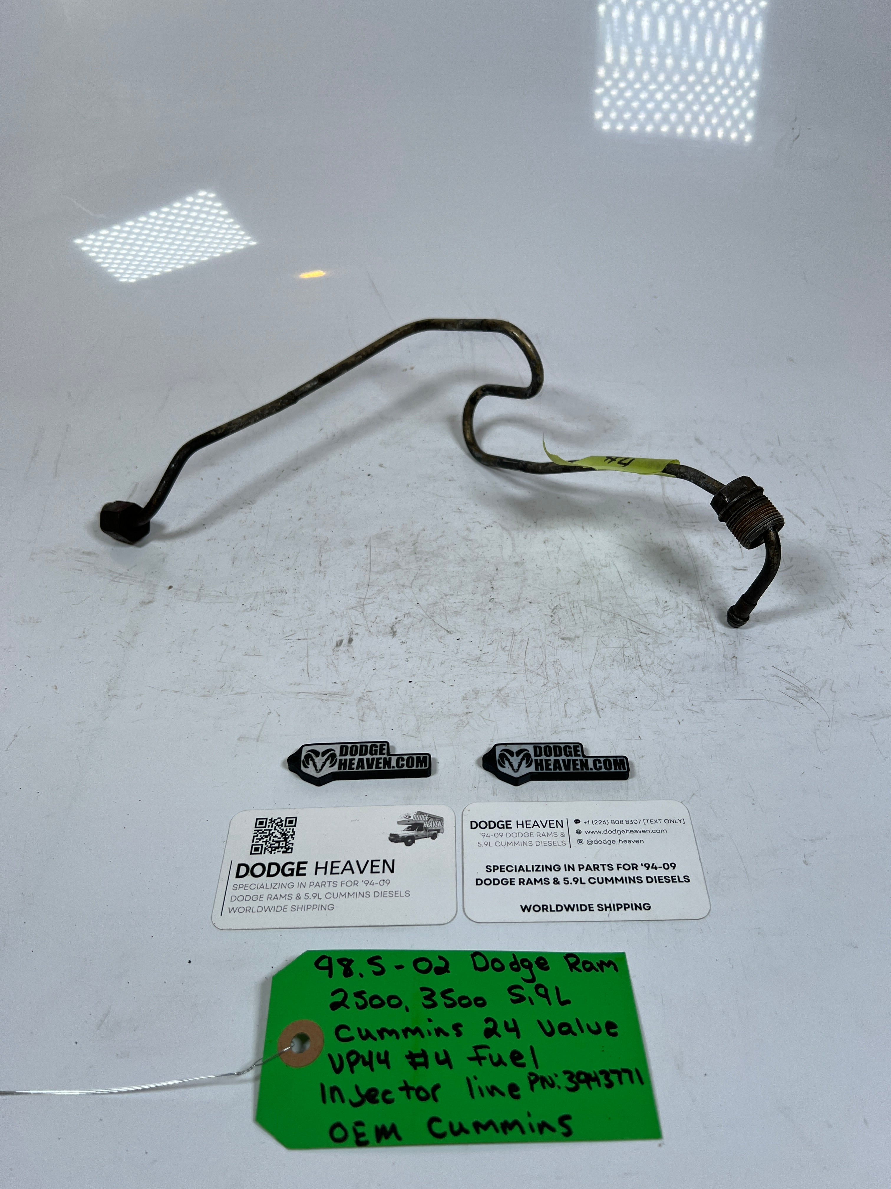 1998.5-2002 Dodge Ram 5.9L 24 Valve #4 Fuel injector Line
