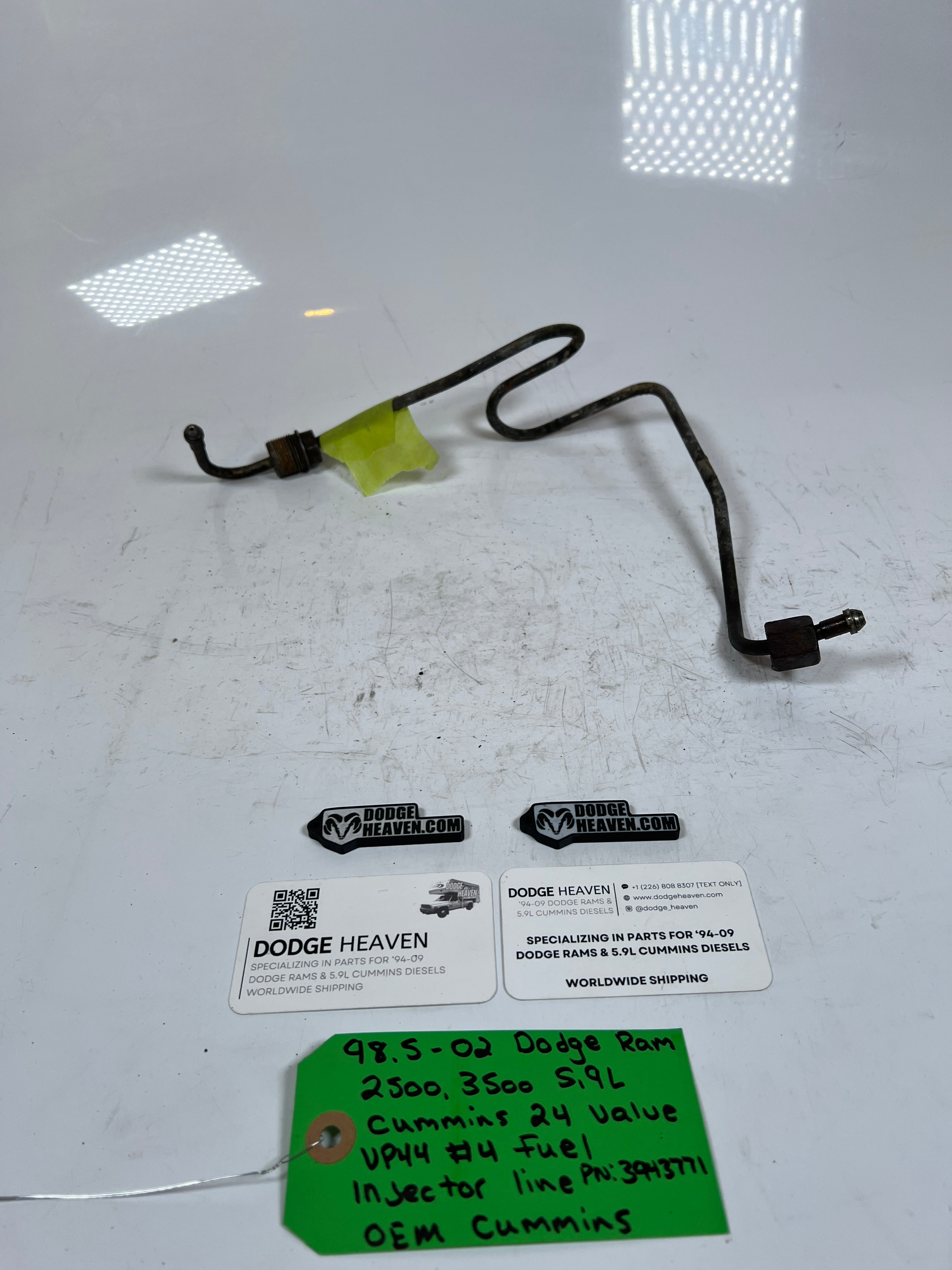 1998.5-2002 Dodge Ram 5.9L 24 Valve #4 Fuel injector Line